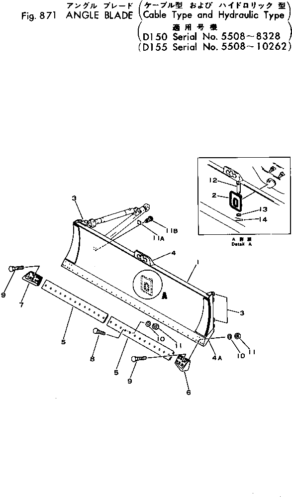 Болт 175-71-11450 Komatsu