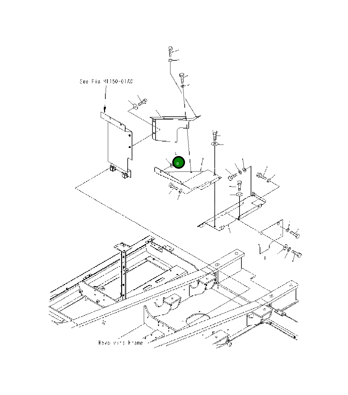 Крышка 2075475550 Komatsu