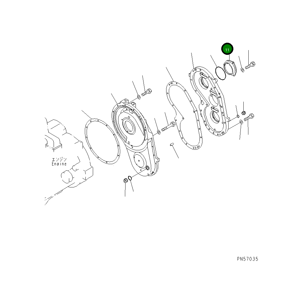 Крышка 277-19-51180 Komatsu