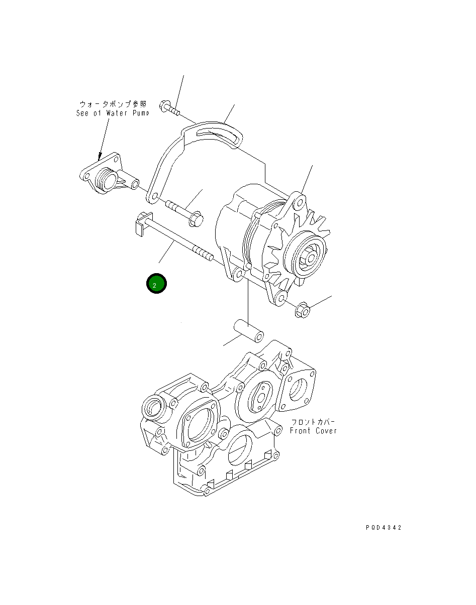Болт YM129612-77250 Komatsu