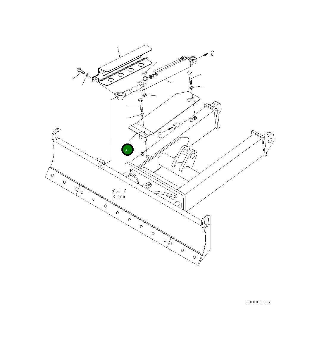 Крышка 22M-71-29330  Komatsu
