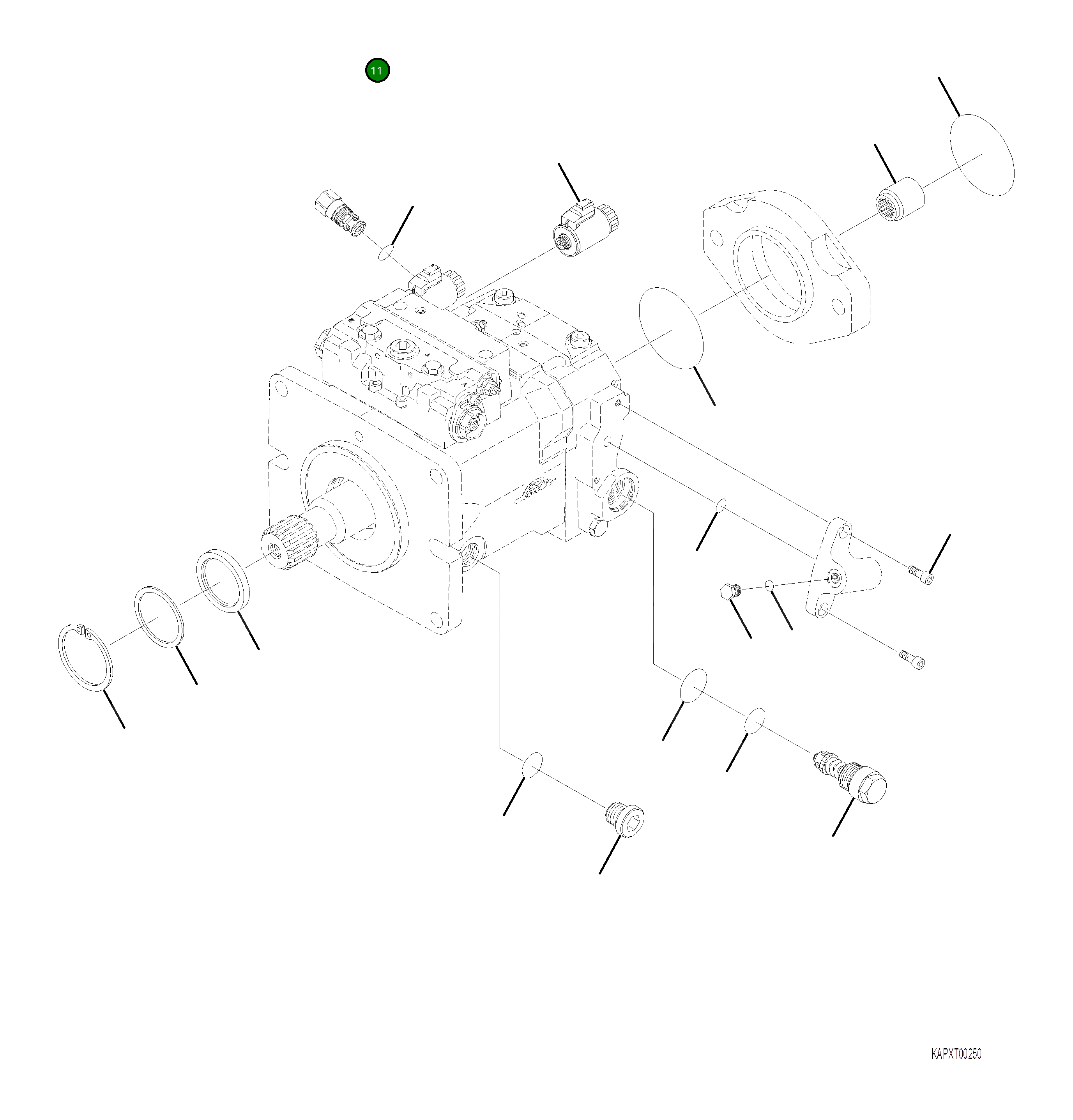 Кольцо уплотнительное (O-Ring) 4A1-60-26460 Komatsu