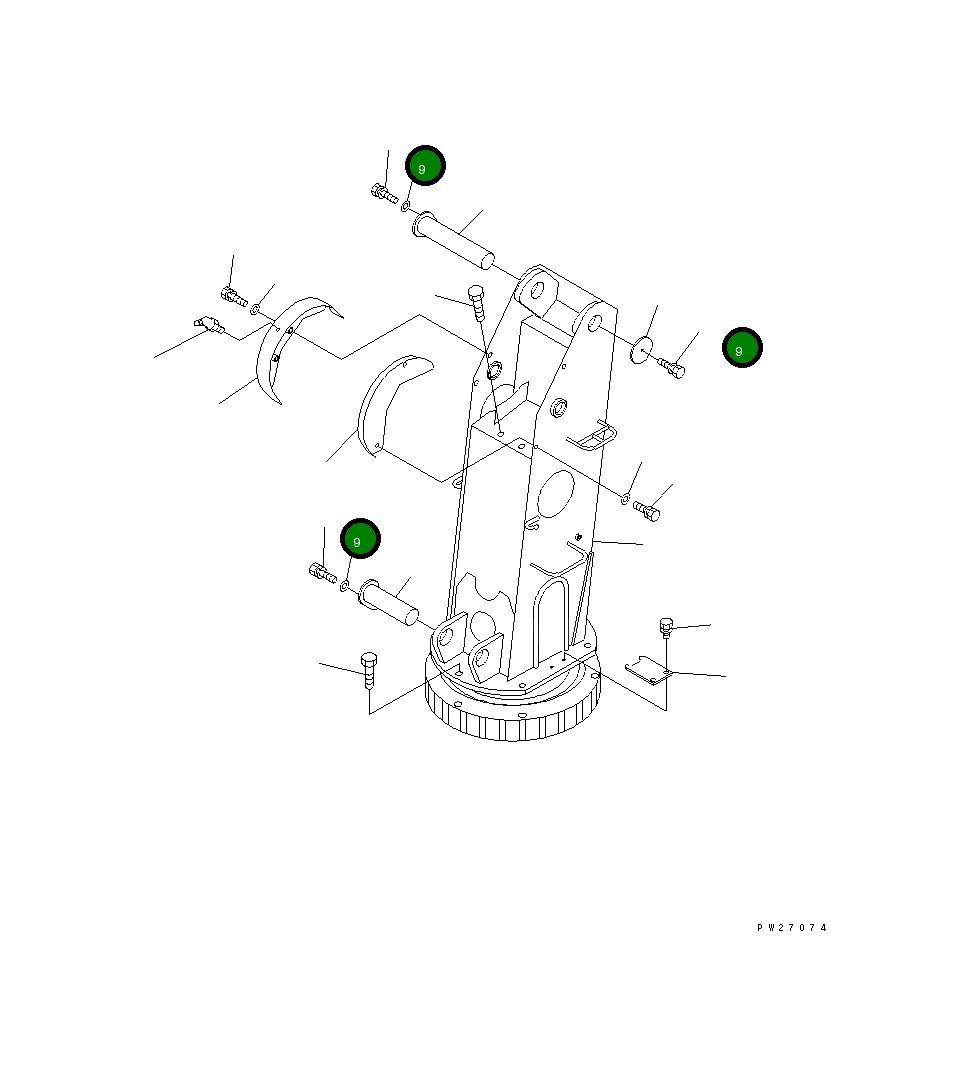 Болт UN760129046  Komatsu