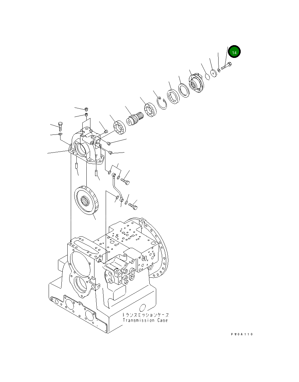 Болт 01050-51065 Komatsu