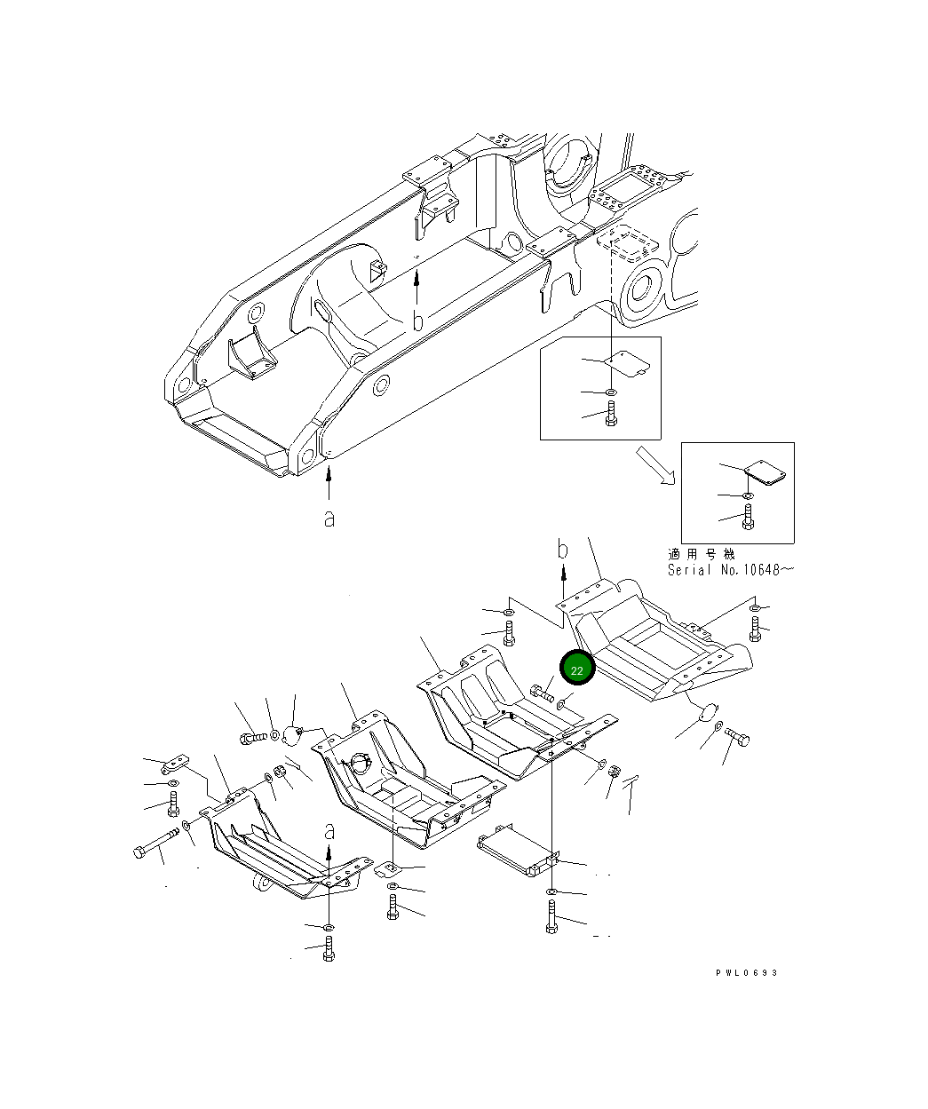 Болт 01012-81265  Komatsu