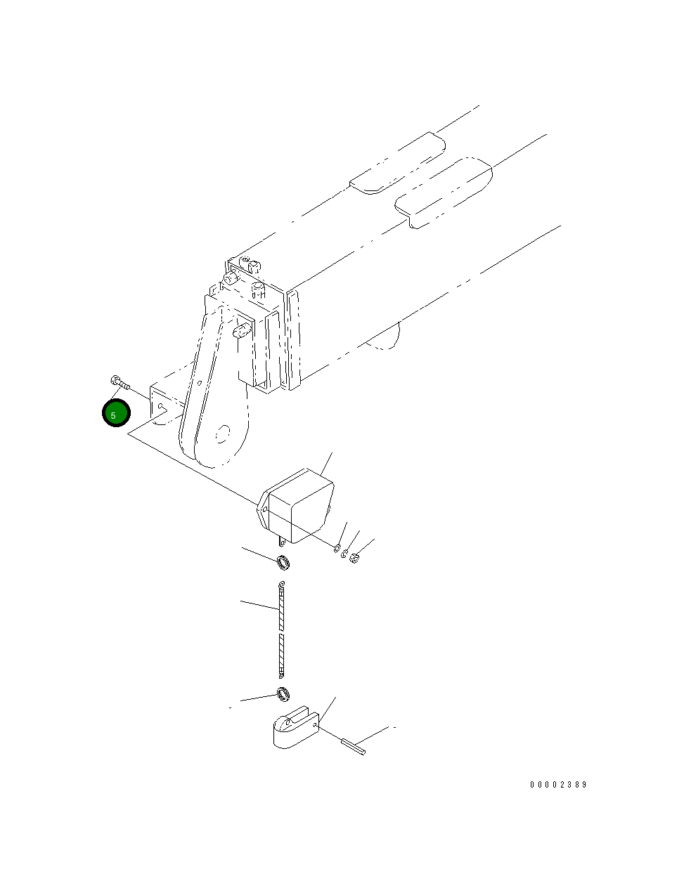 Болт MH21012-06020 Komatsu