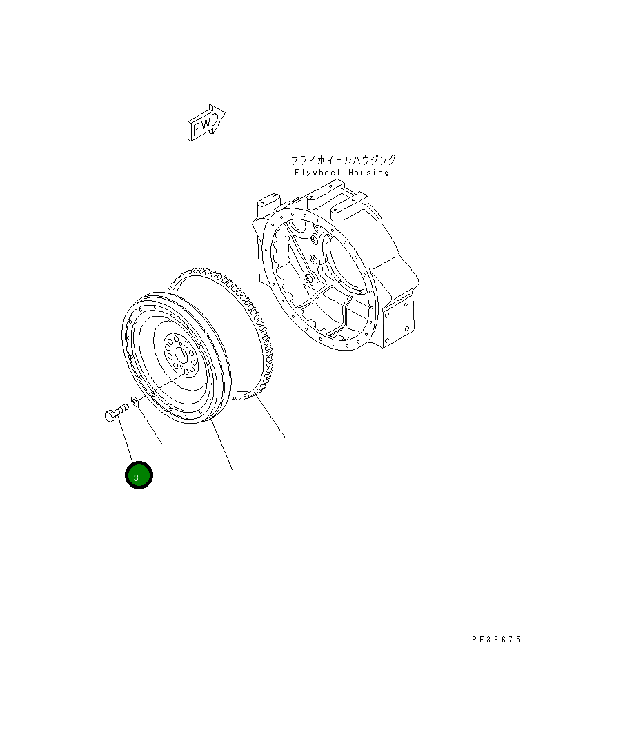 Болт 01050-32065 Komatsu