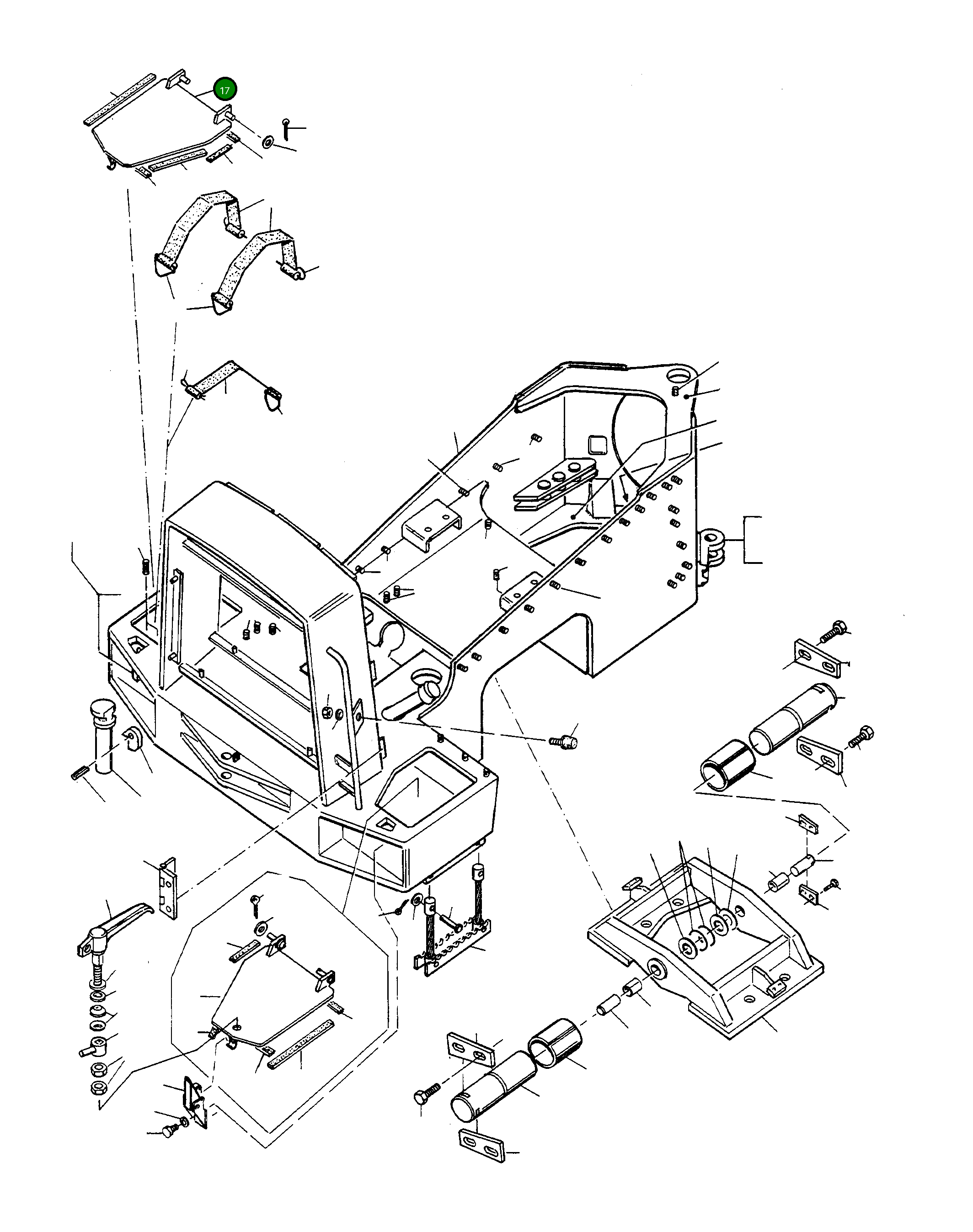 Крышка 4200861M91 Komatsu