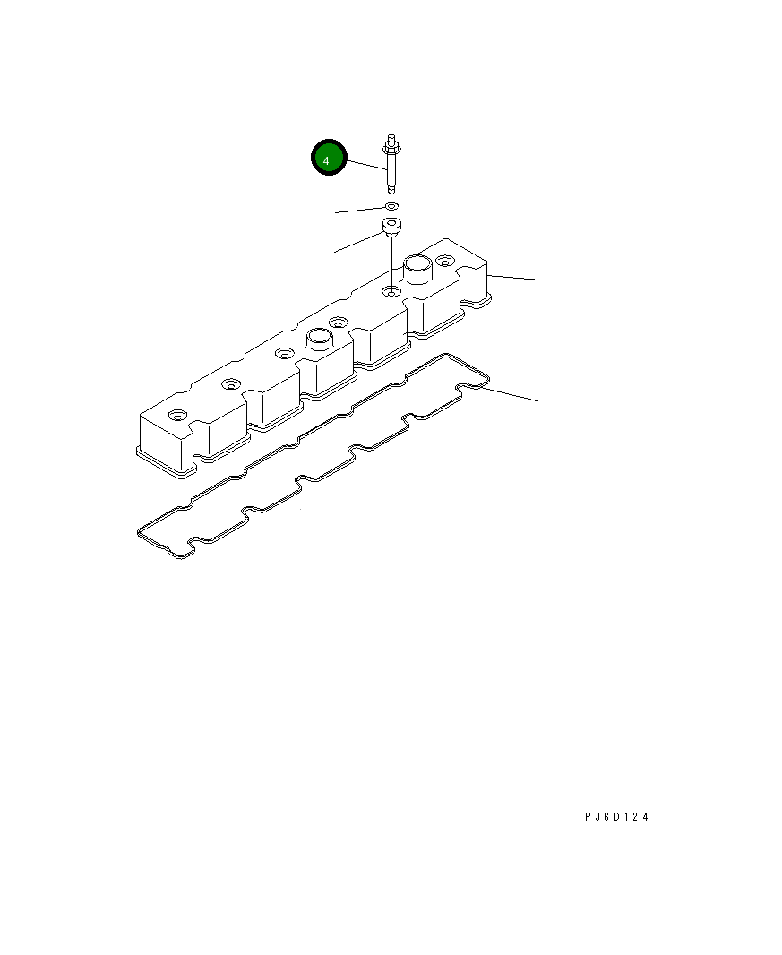 Болт 1296853H1 Komatsu