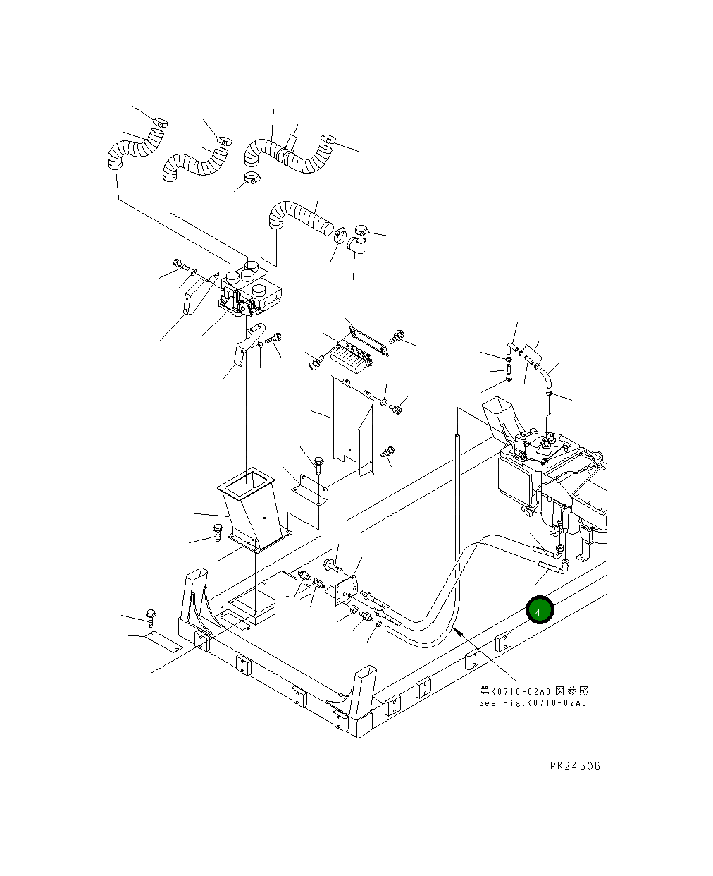 Кольцо уплотнительное (O-Ring) DK596193-7100 Komatsu