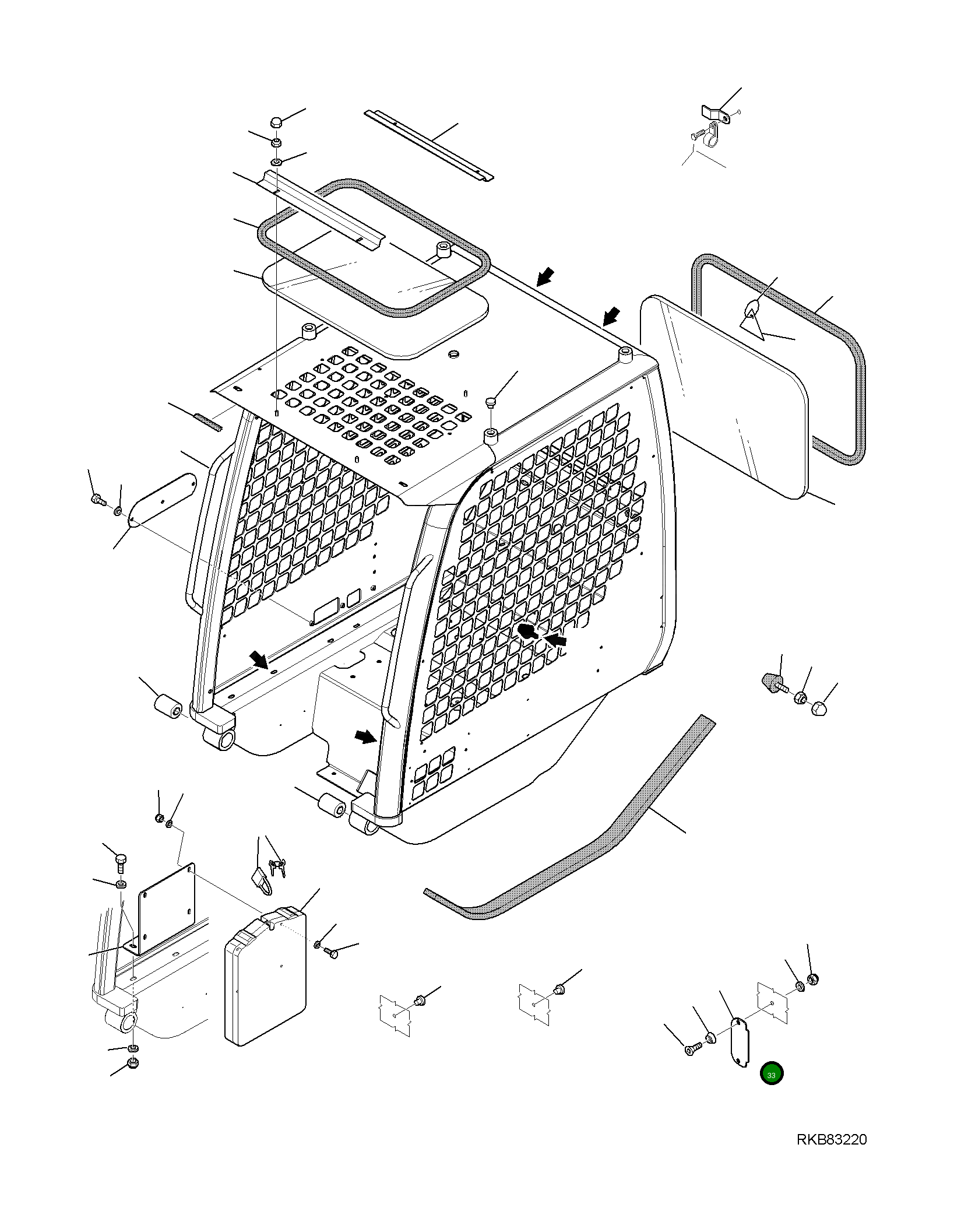 Крышка 37D-54-11480 Komatsu