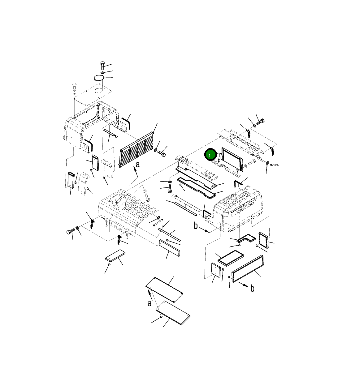 Крышка 208-54-A1440 Komatsu