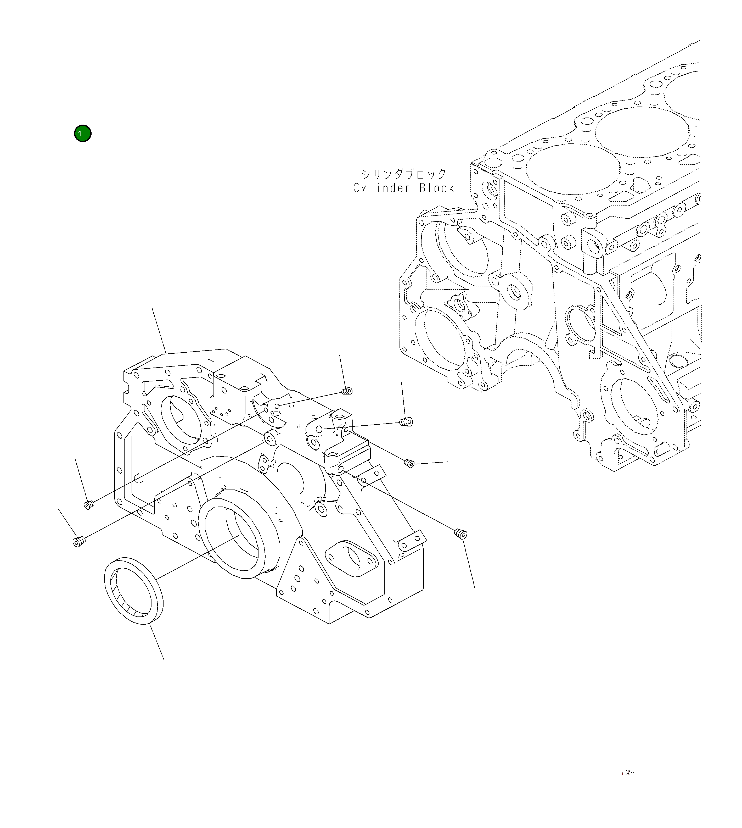 Крышка 6253-21-3120 Komatsu
