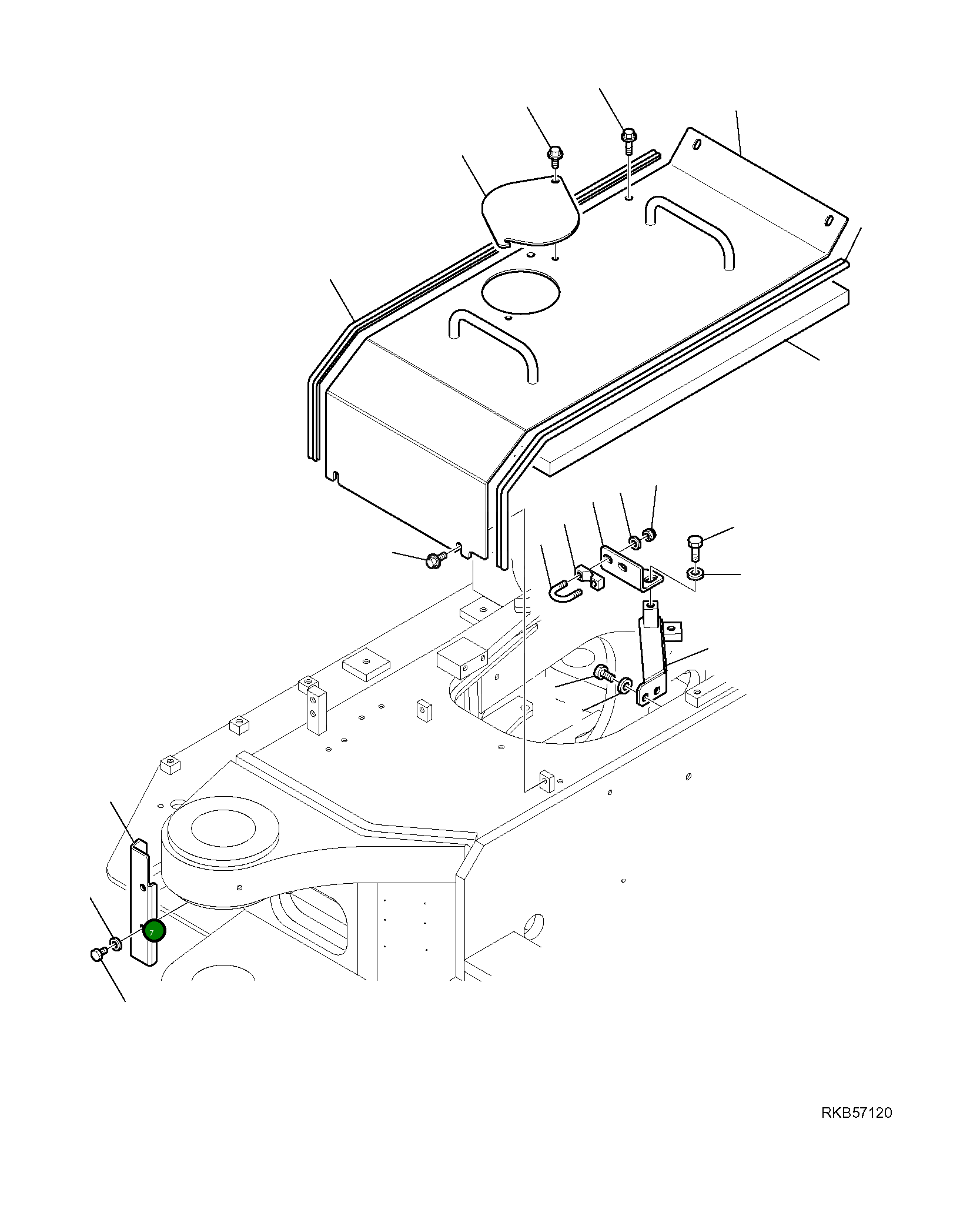 Крышка 21W-54-R8661 Komatsu