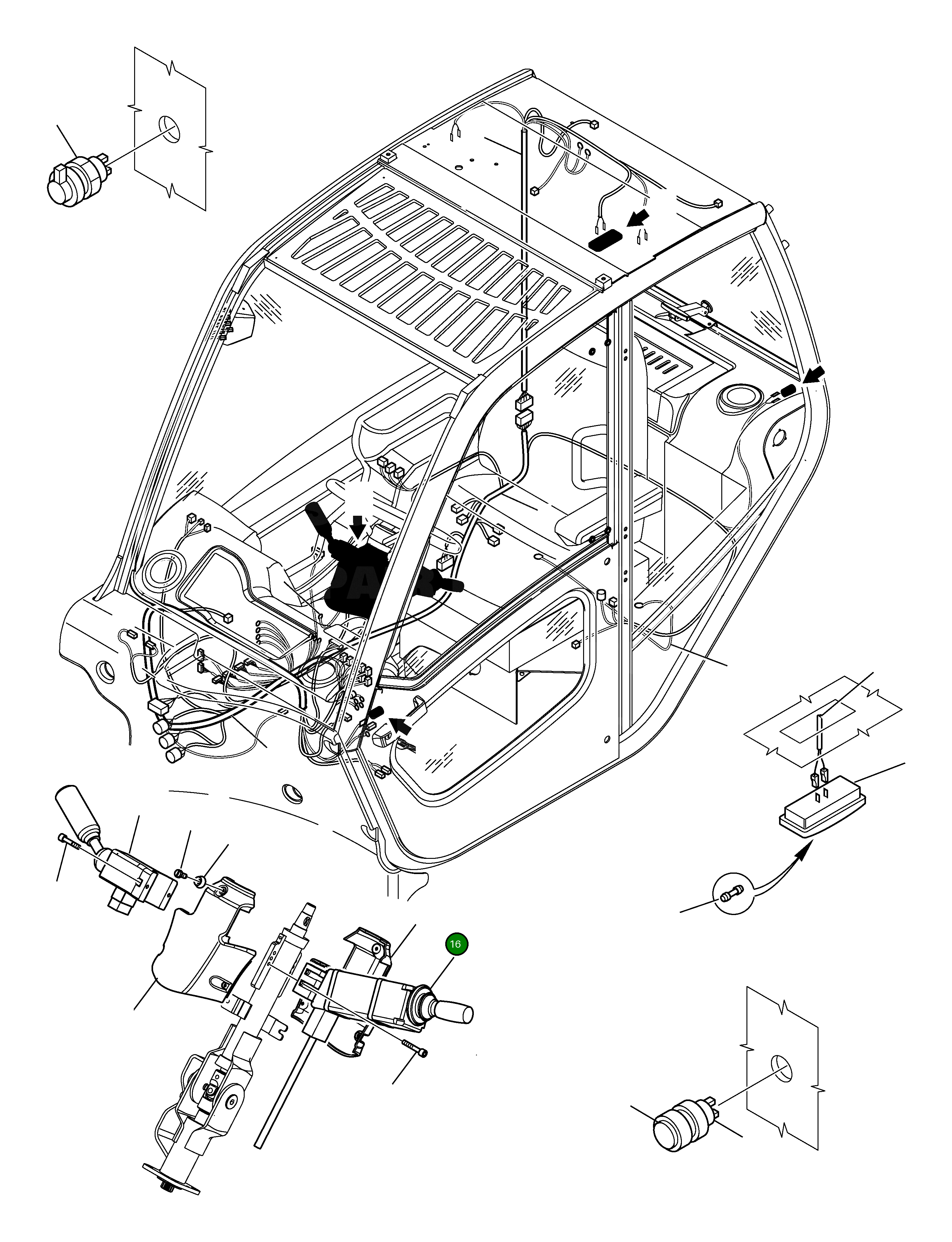 Крышка 395-56-11781 Komatsu