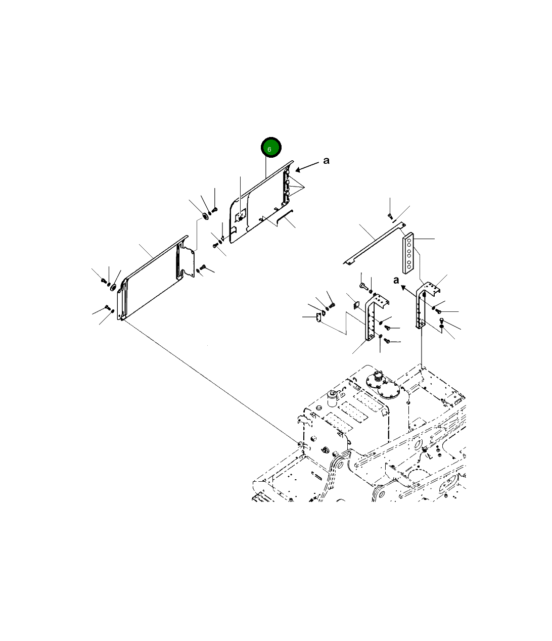 Крышка 206-54-A2980 Komatsu
