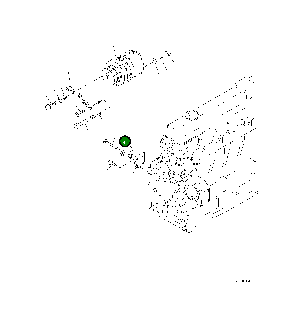 Болт 01435-20895 Komatsu