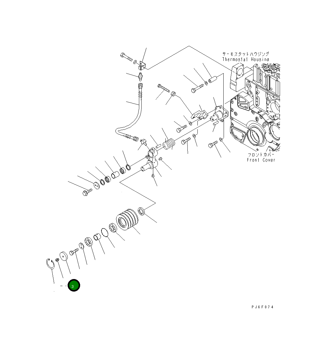 Крышка 6240-61-4640 Komatsu
