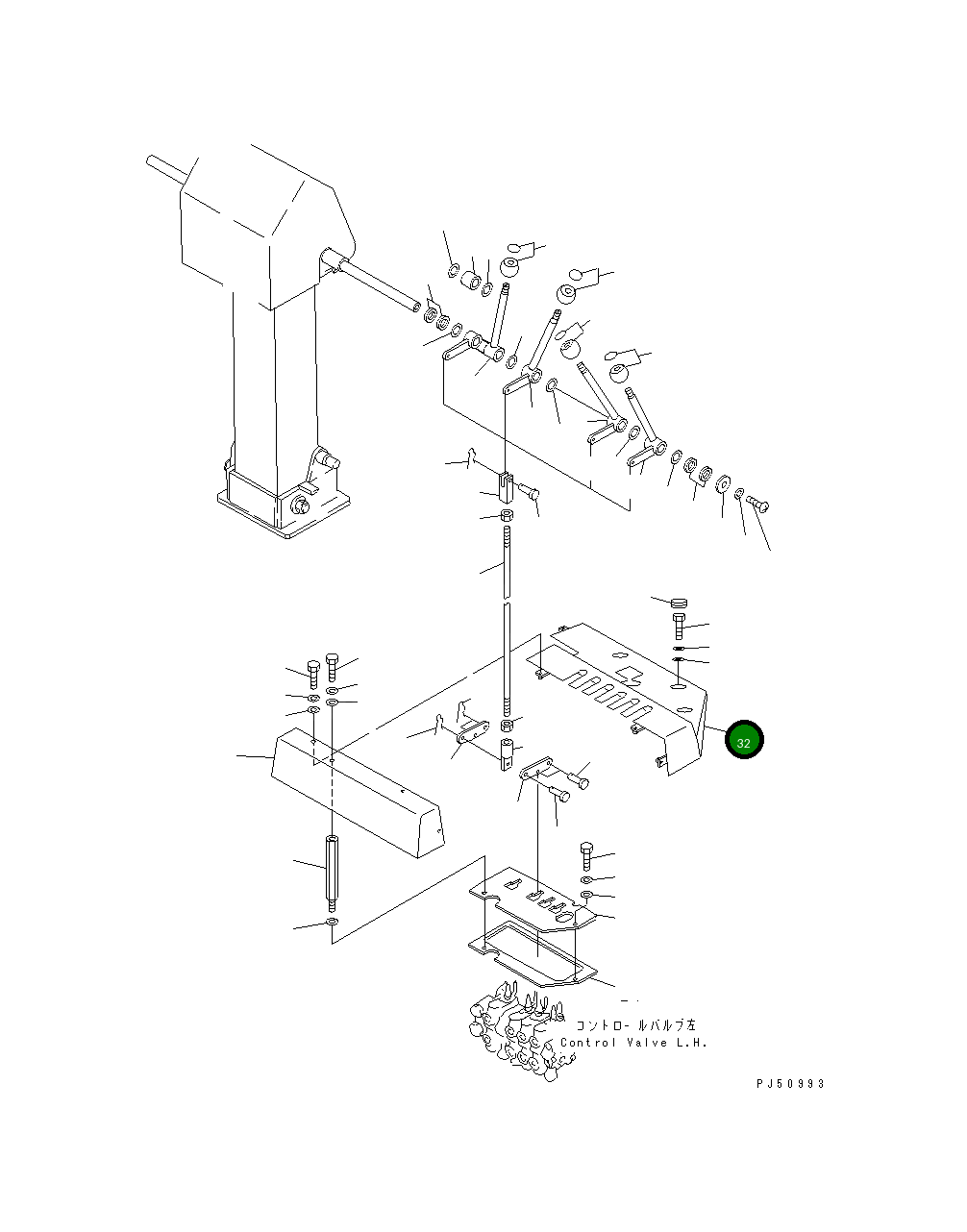 Крышка 23E-43-18270 Komatsu