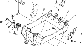 Болт 01675-32269 Komatsu
