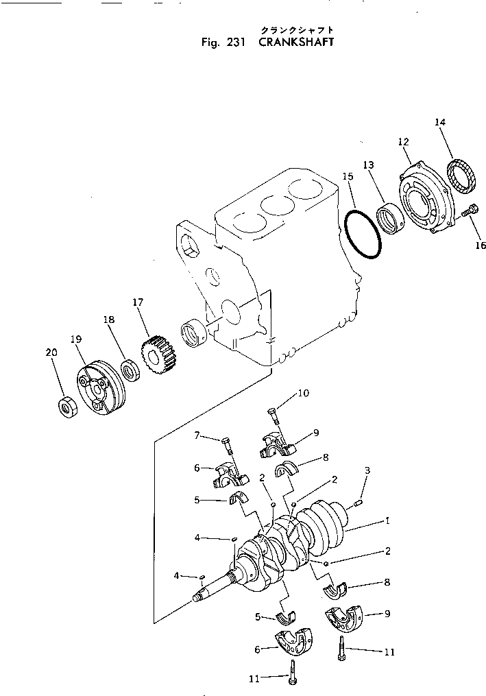 Болт YM121450-02071  Komatsu