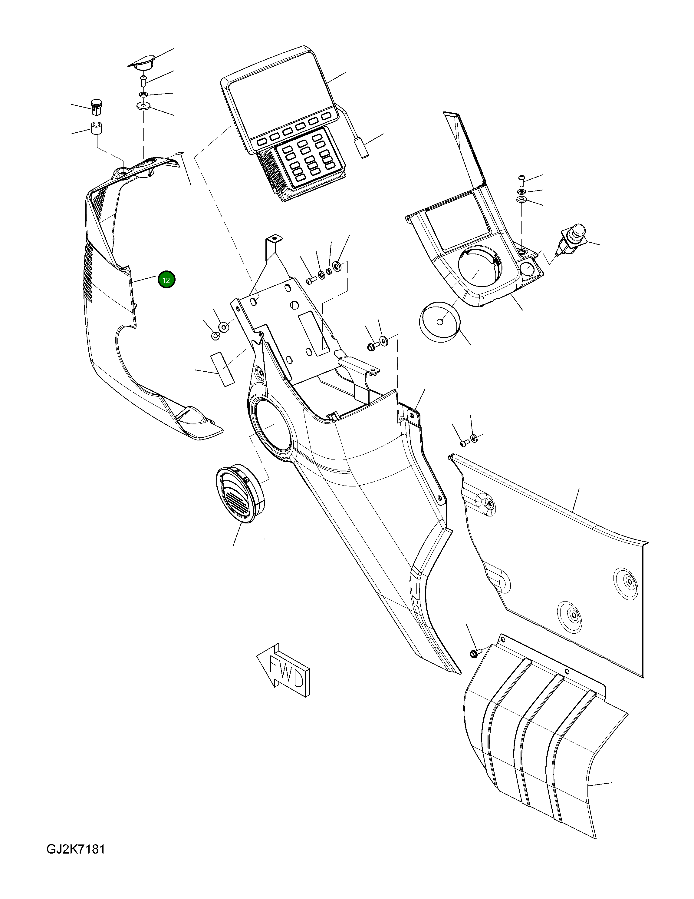 Крышка 227-53-21141 Komatsu