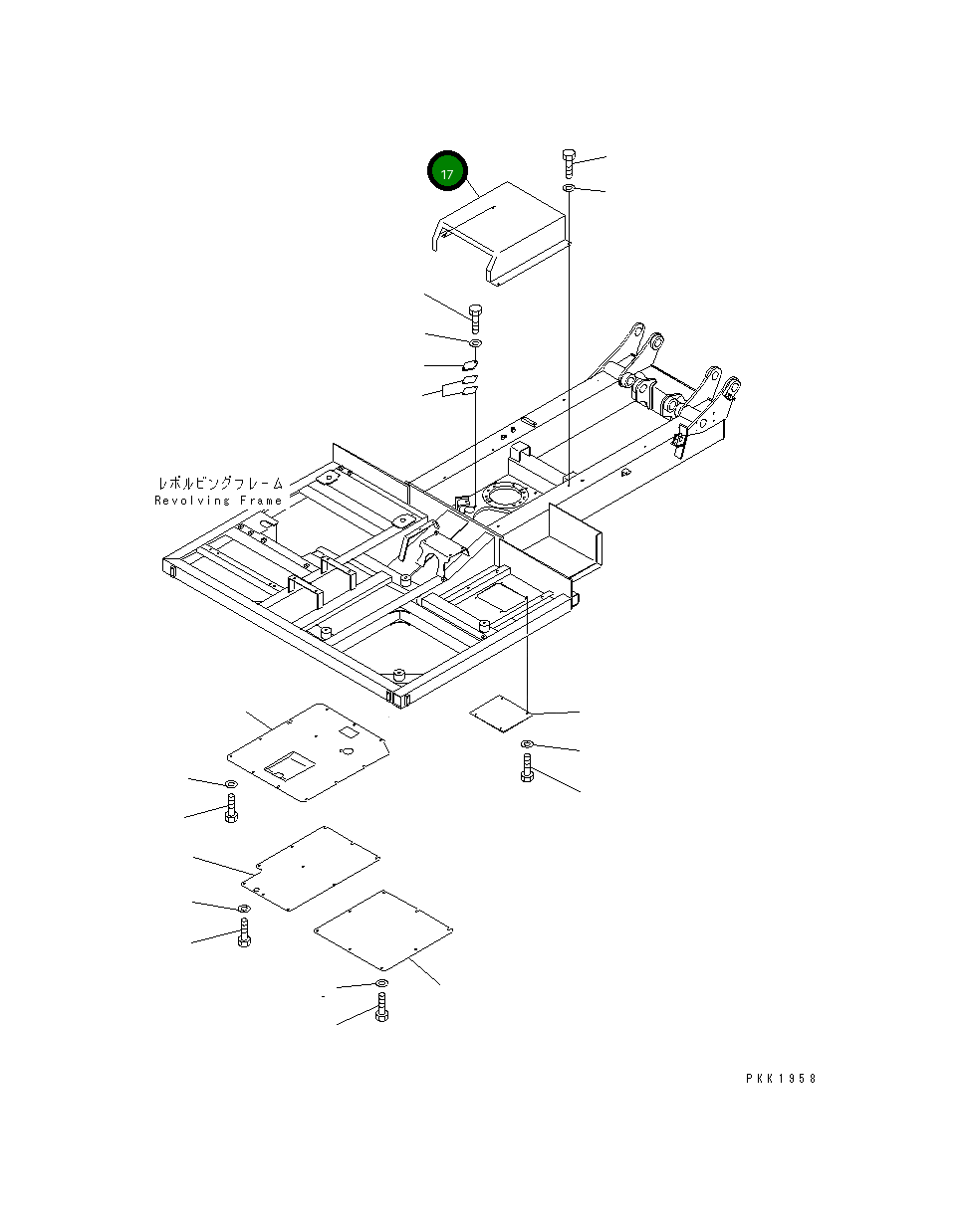 Крышка 13S-54-11444 Komatsu