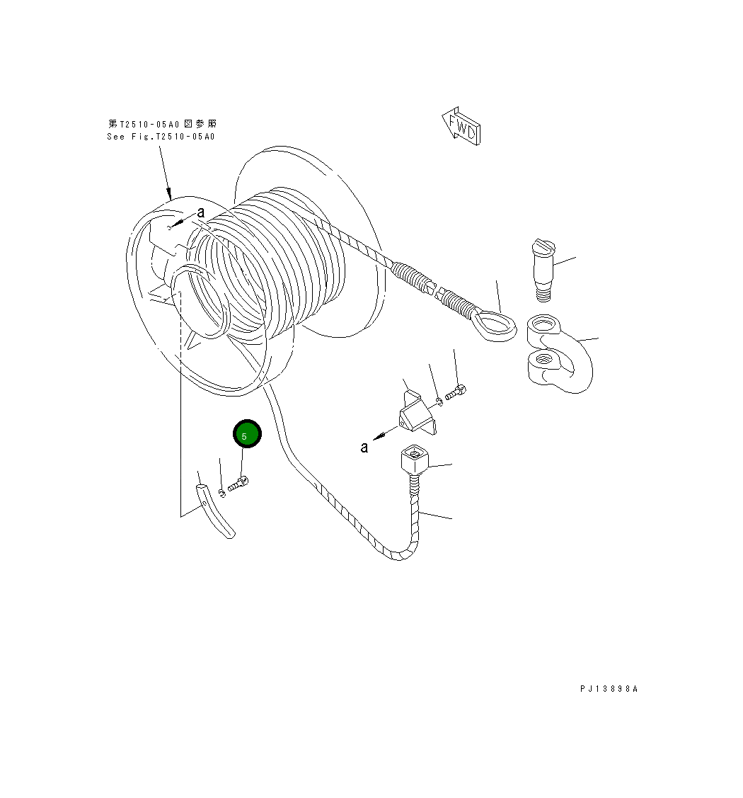 Болт 01252-31050 Komatsu