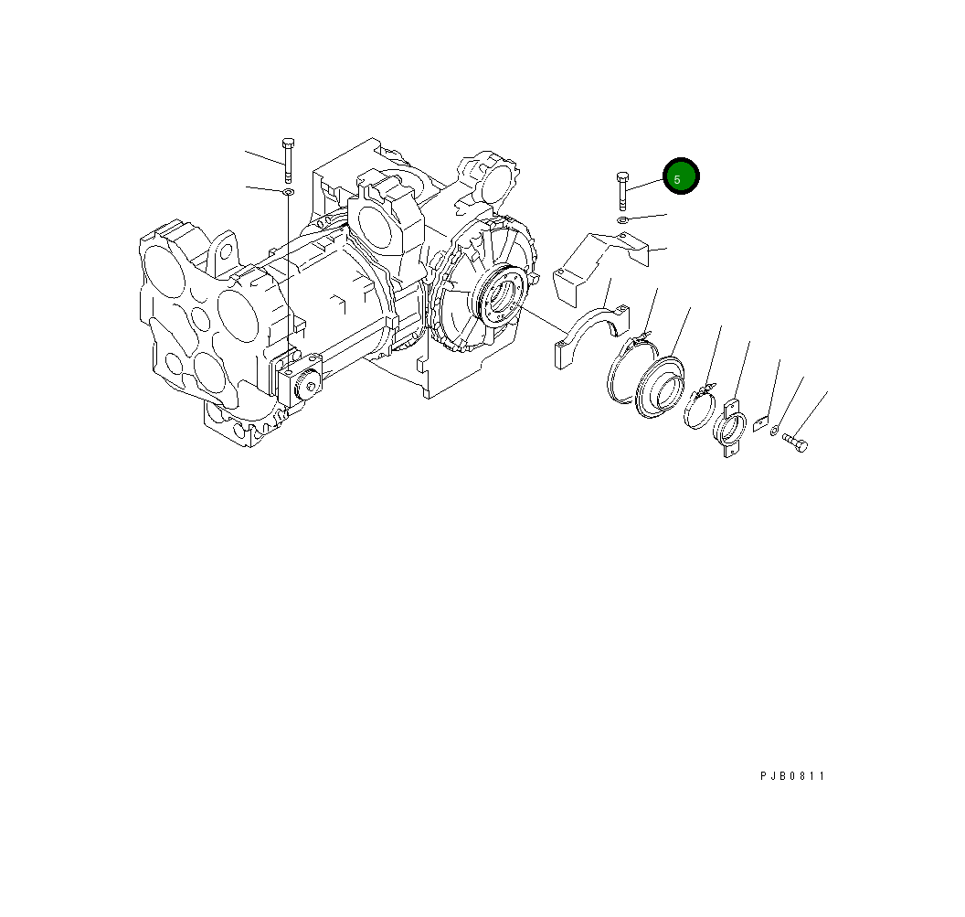 Болт 01011-61630 Komatsu