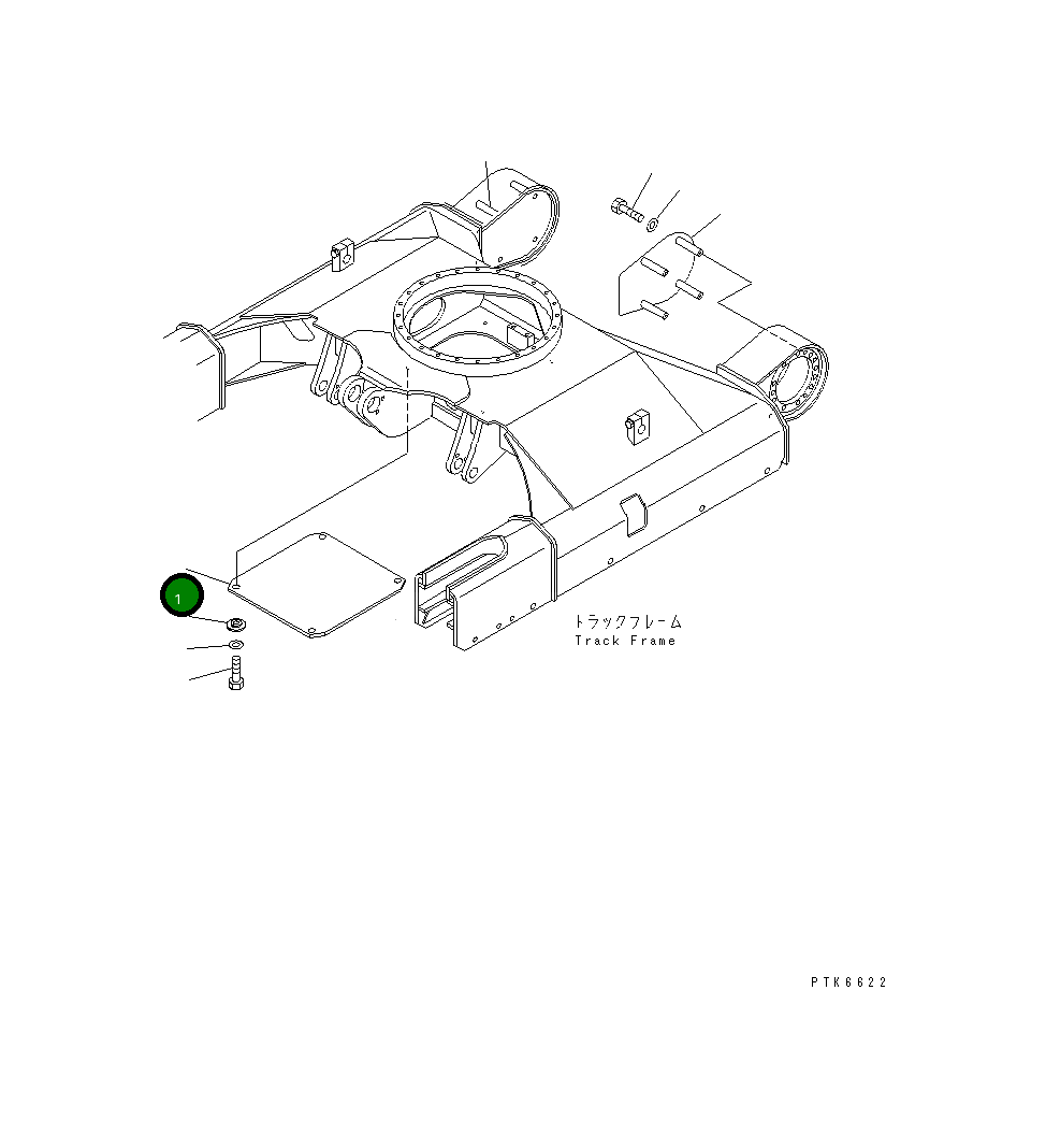 Крышка 22F-30-13120 Komatsu