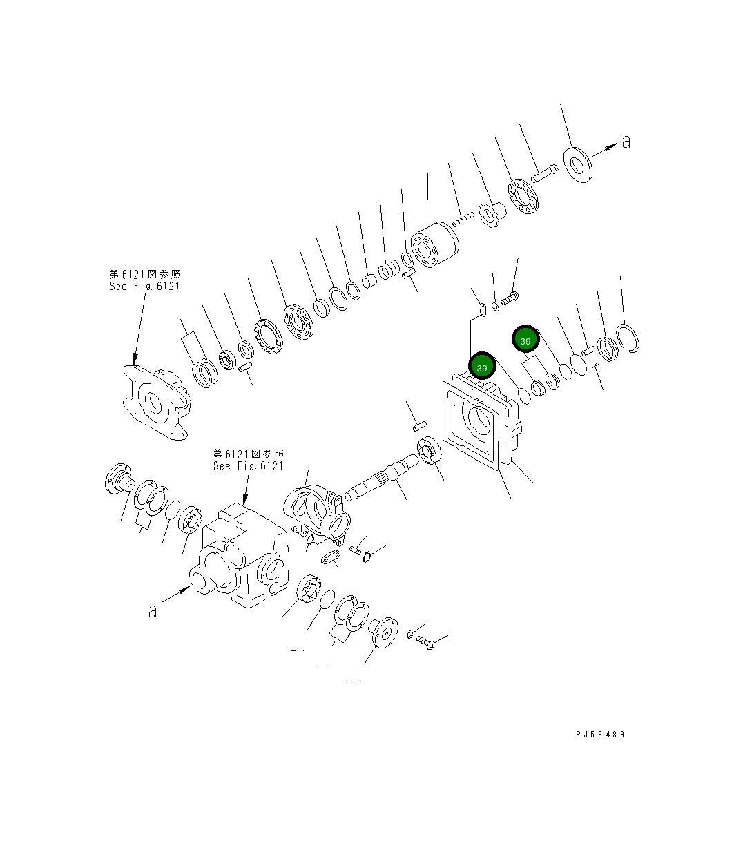 Кольцо уплотнительное (O-Ring) 26C-61-12490 Komatsu