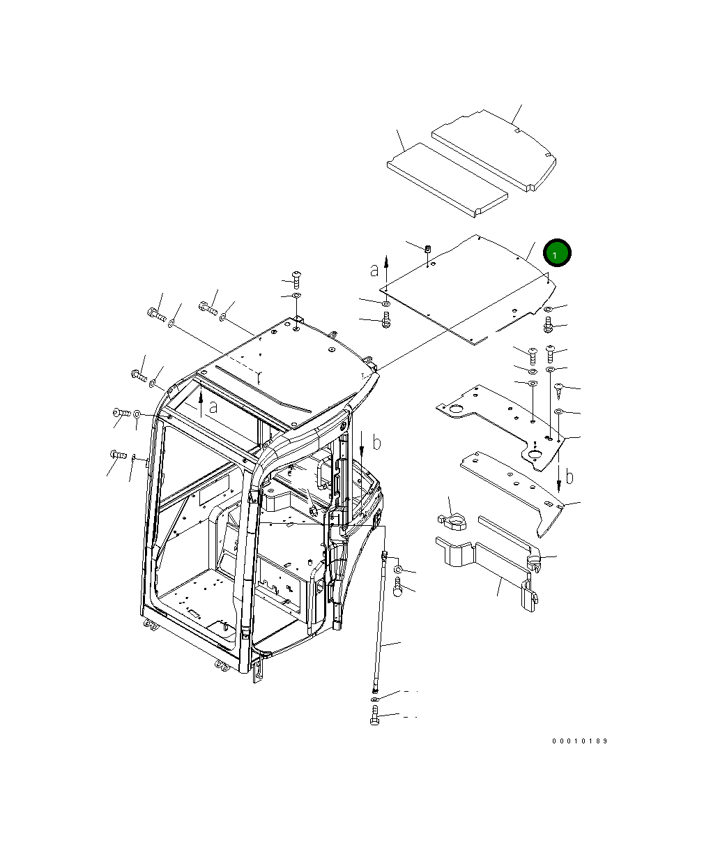 Крышка 22M-54-25522 Komatsu