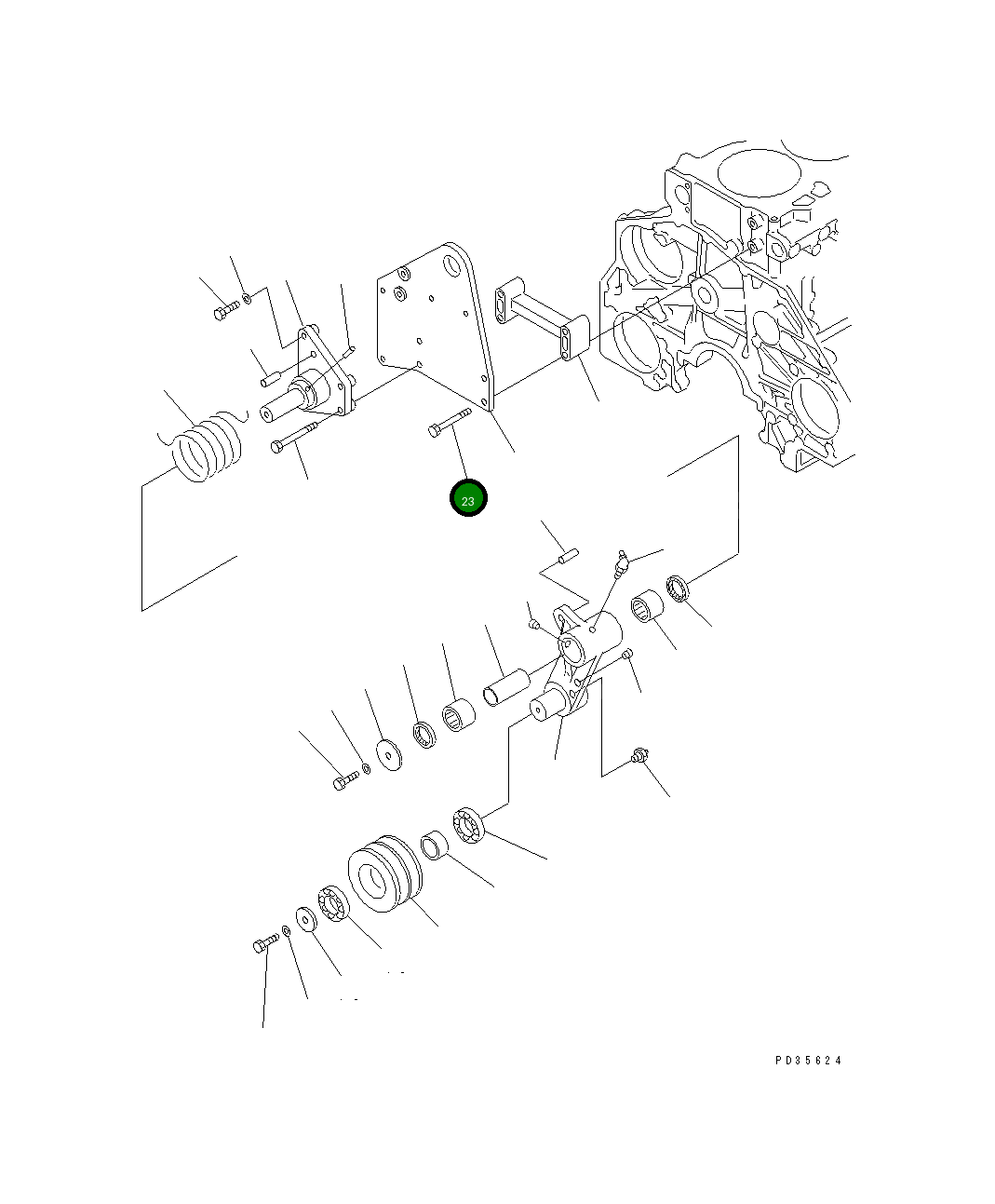 Болт 01010-81080  Komatsu