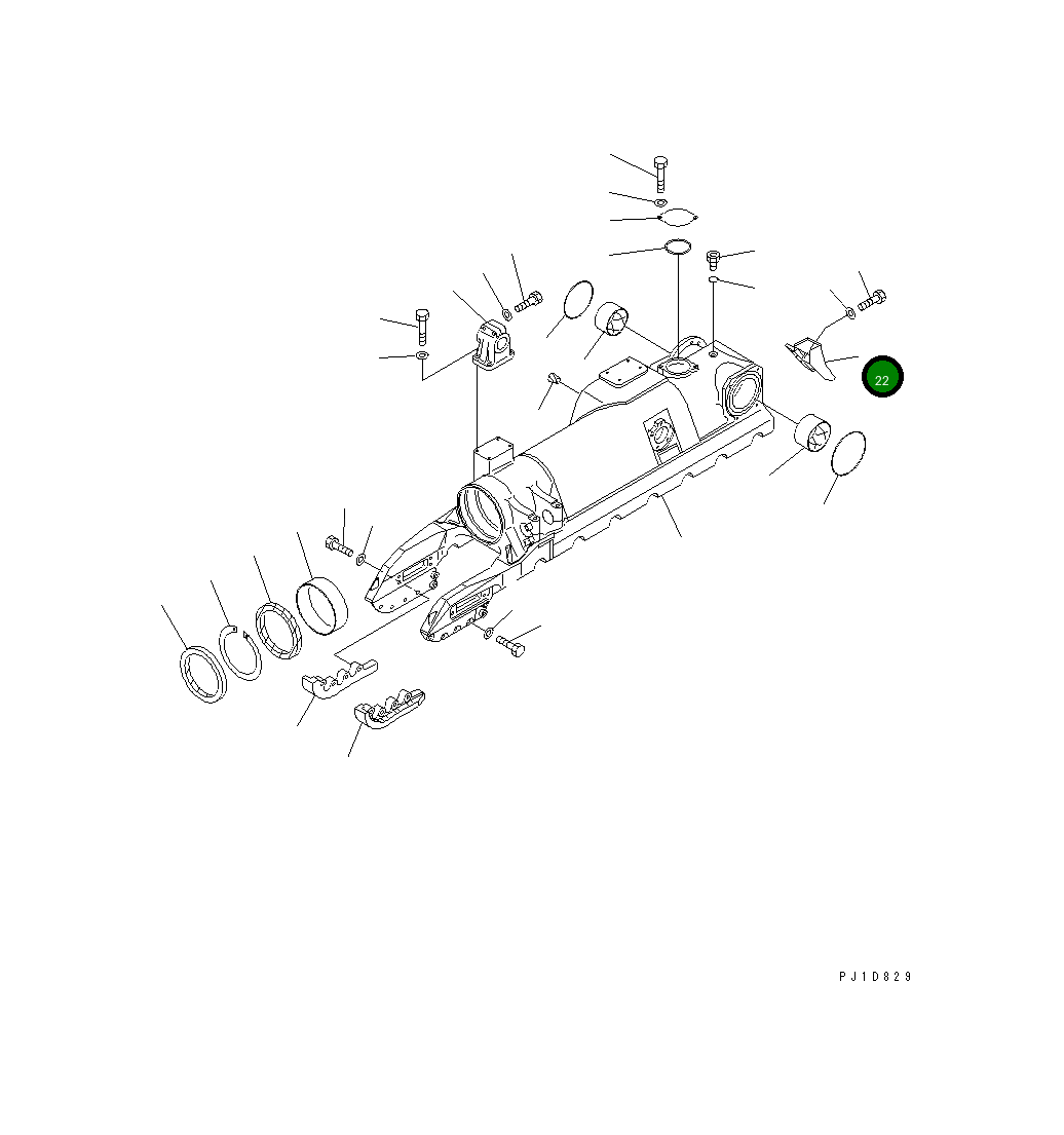 Крышка 17M-30-25220  Komatsu