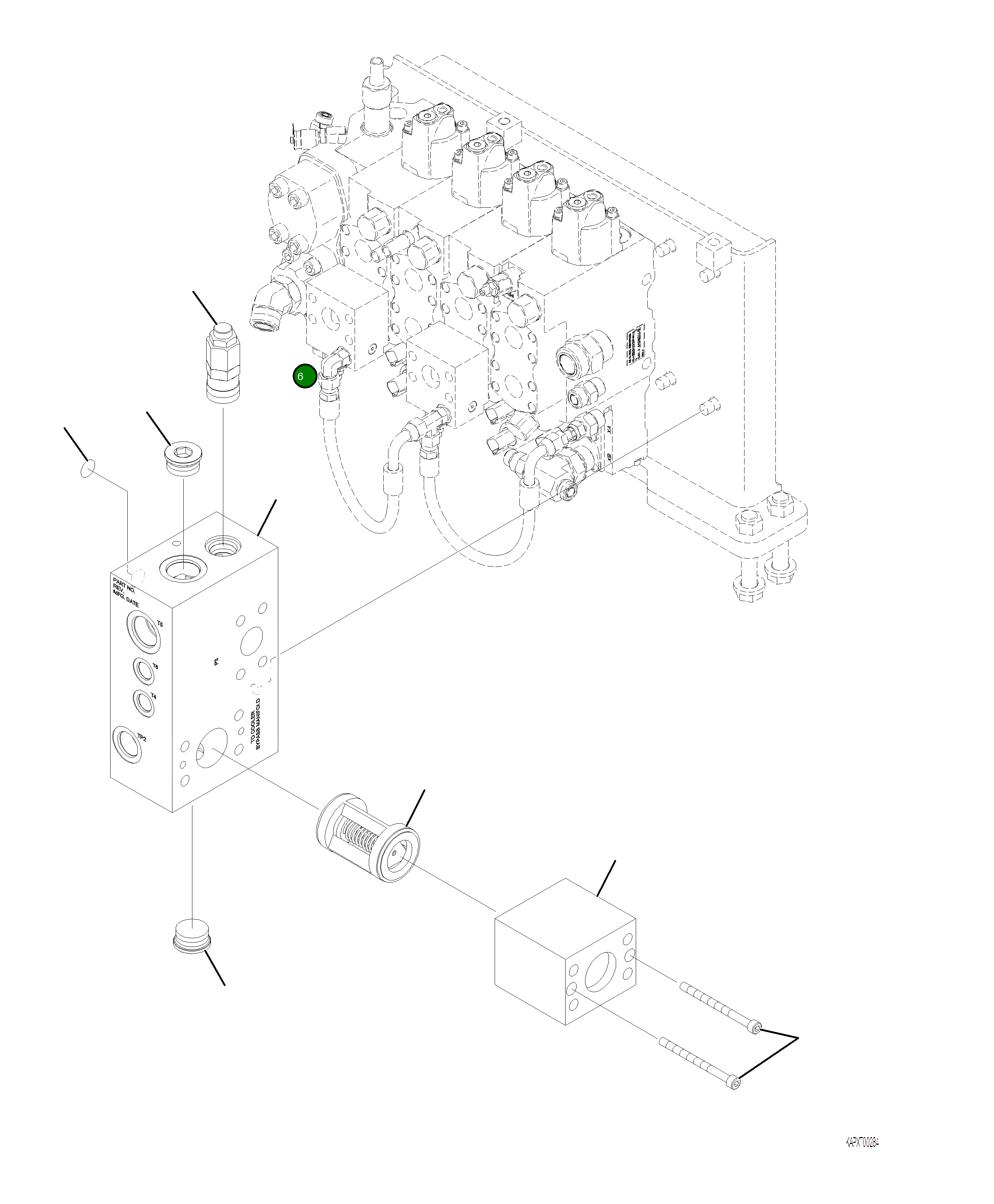 Болт 4A1-60-25390 Komatsu