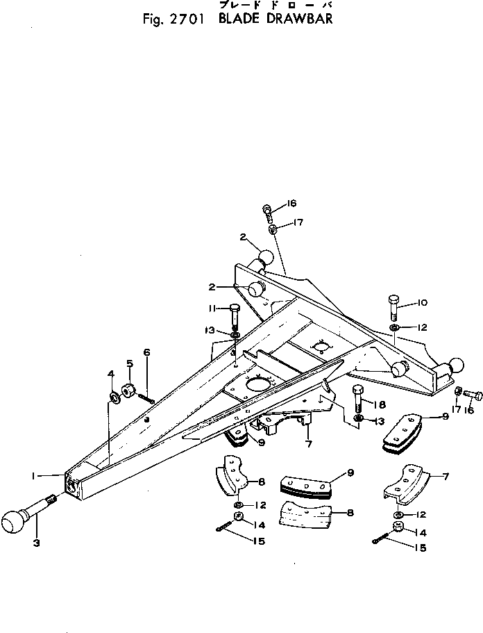 Болт 01013-82445  Komatsu