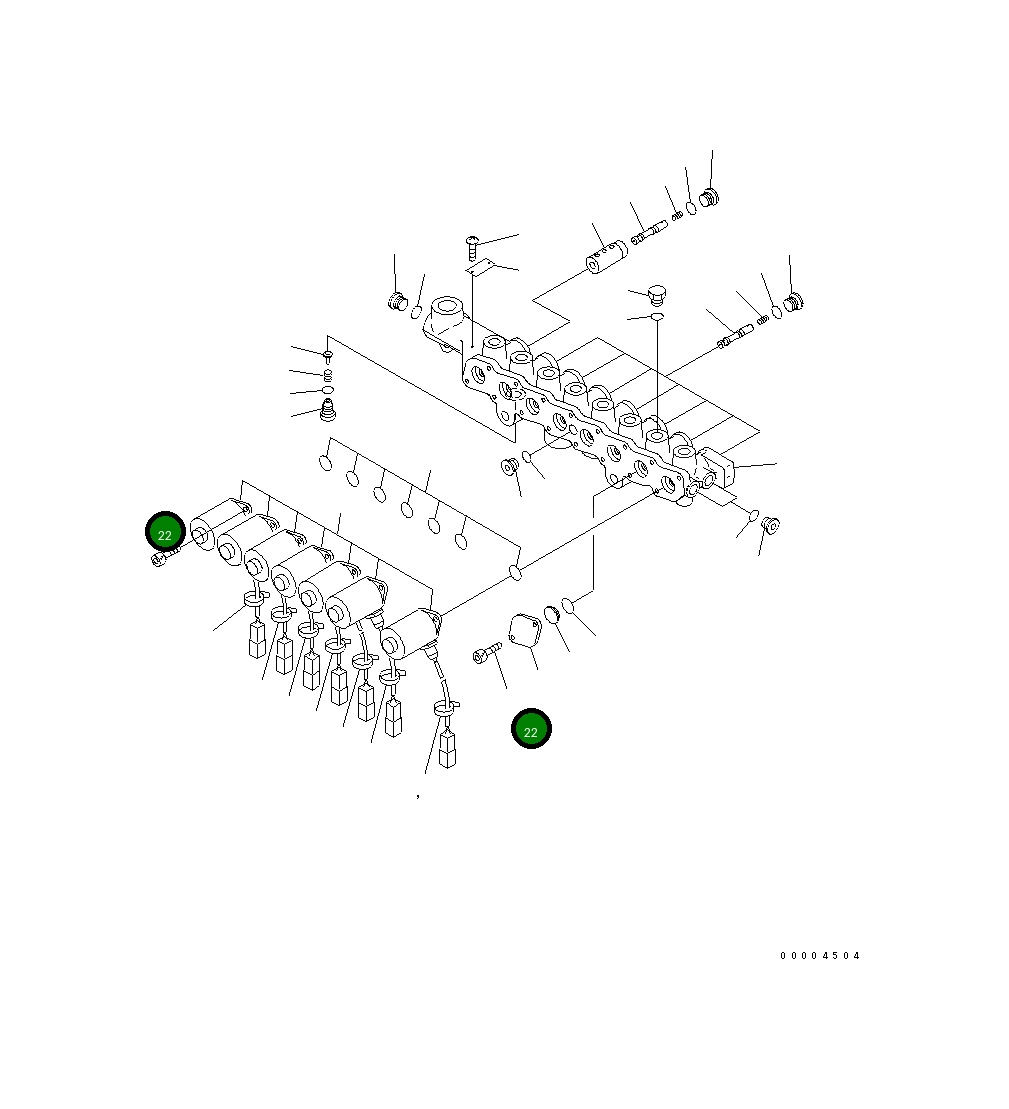 Болт NY81446-05012  Komatsu