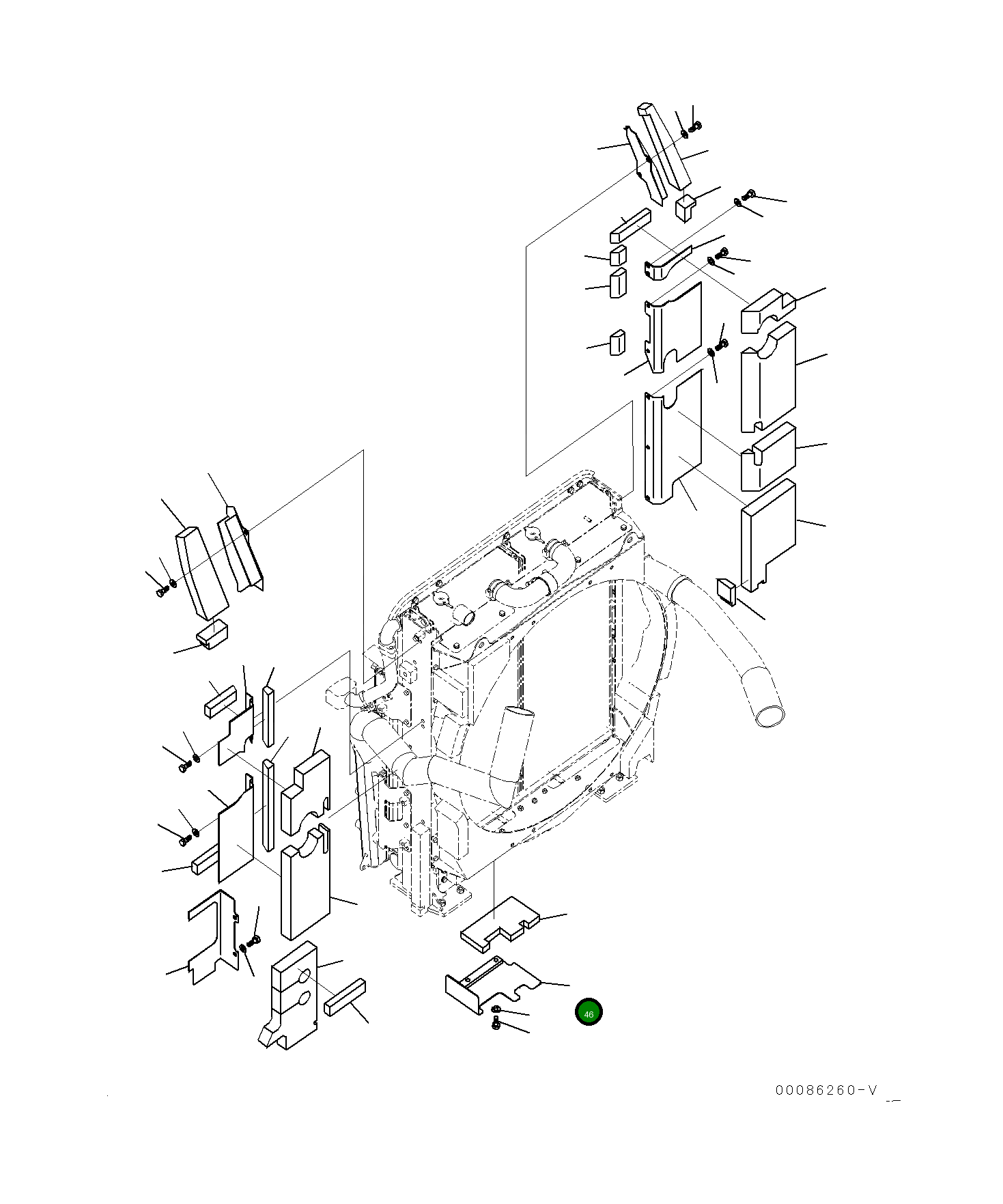 Крышка 21M-03-22211 Komatsu