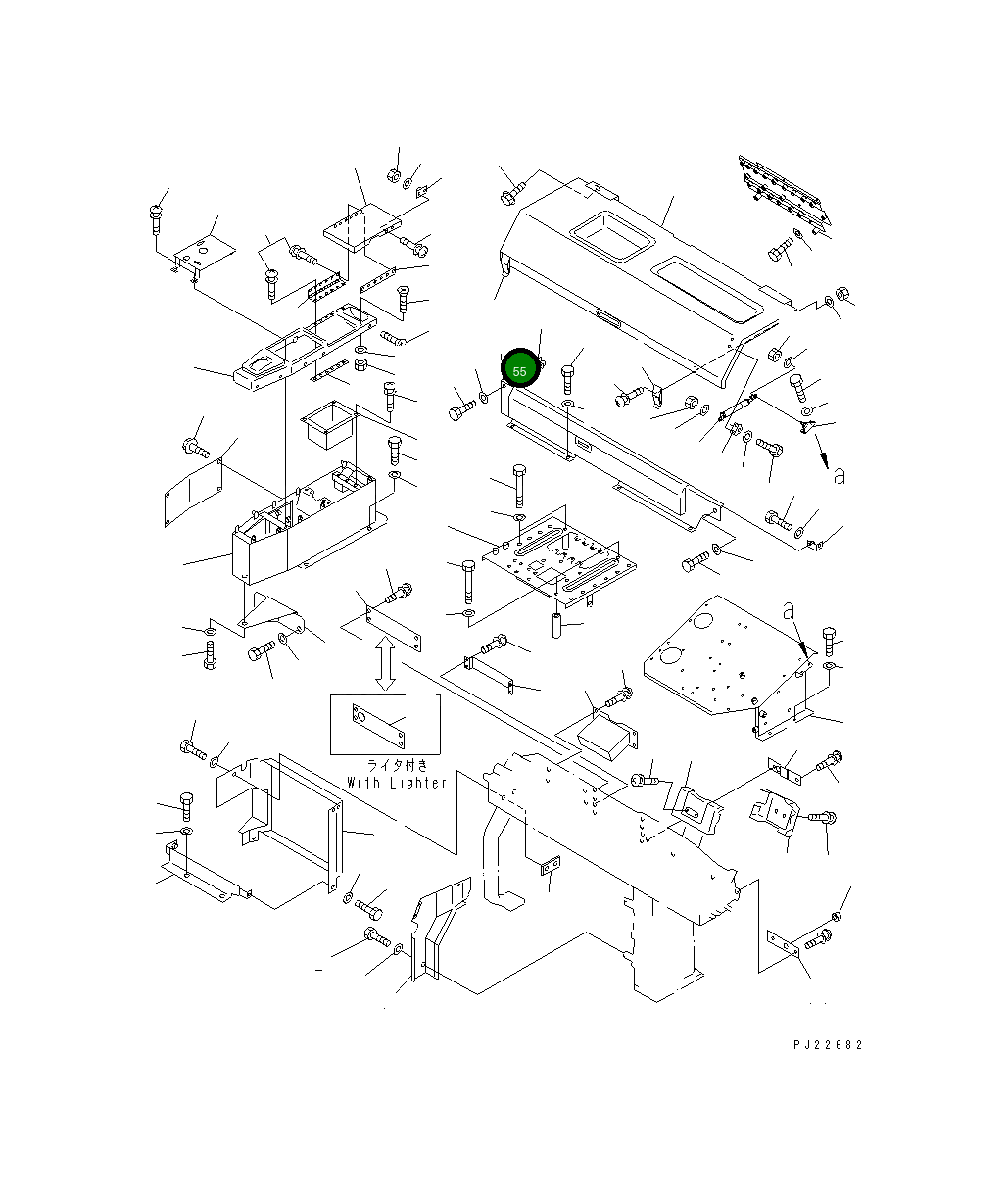 Крышка 569-54-63371 Komatsu
