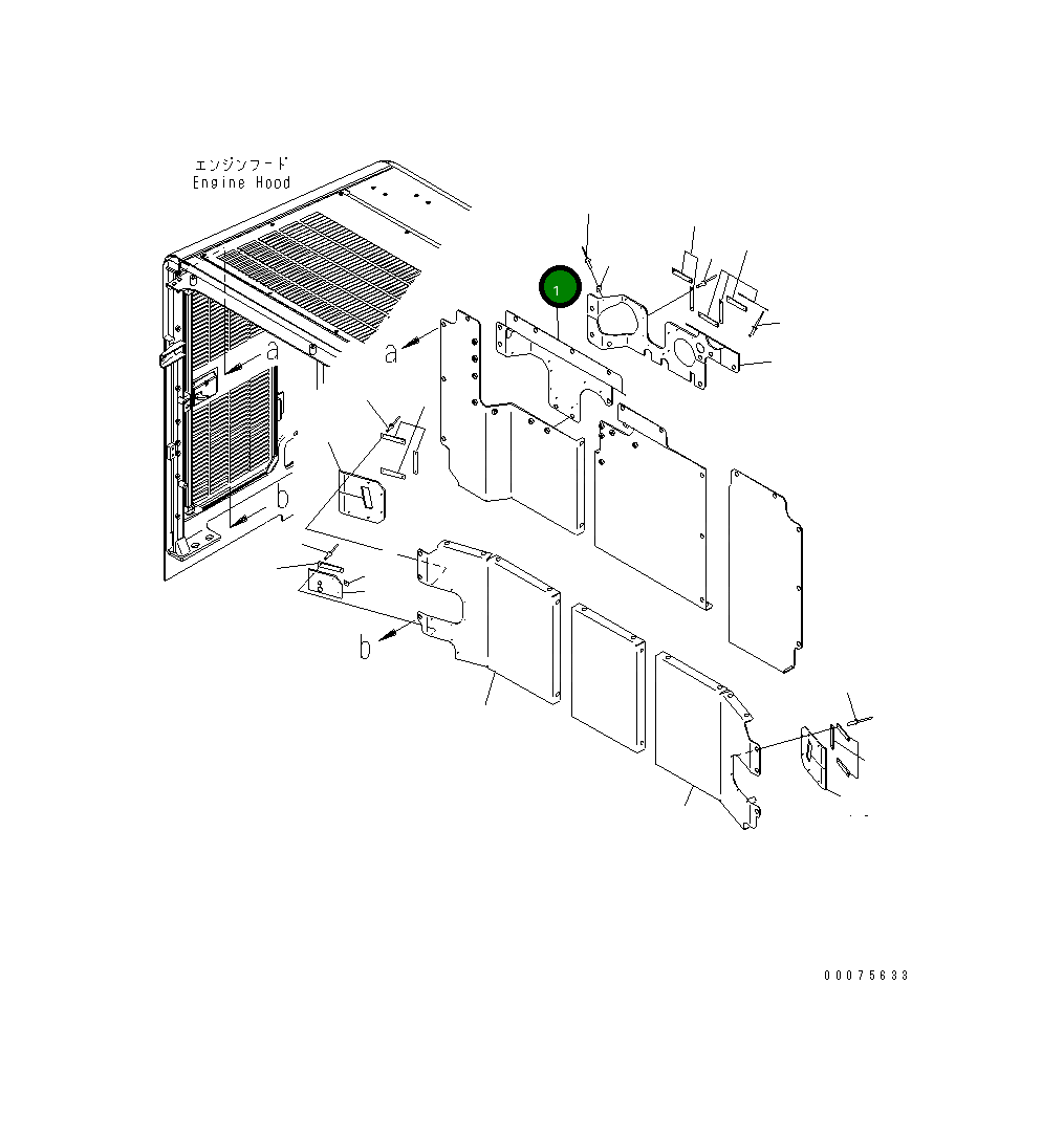 Крышка 426-54-46781 Komatsu