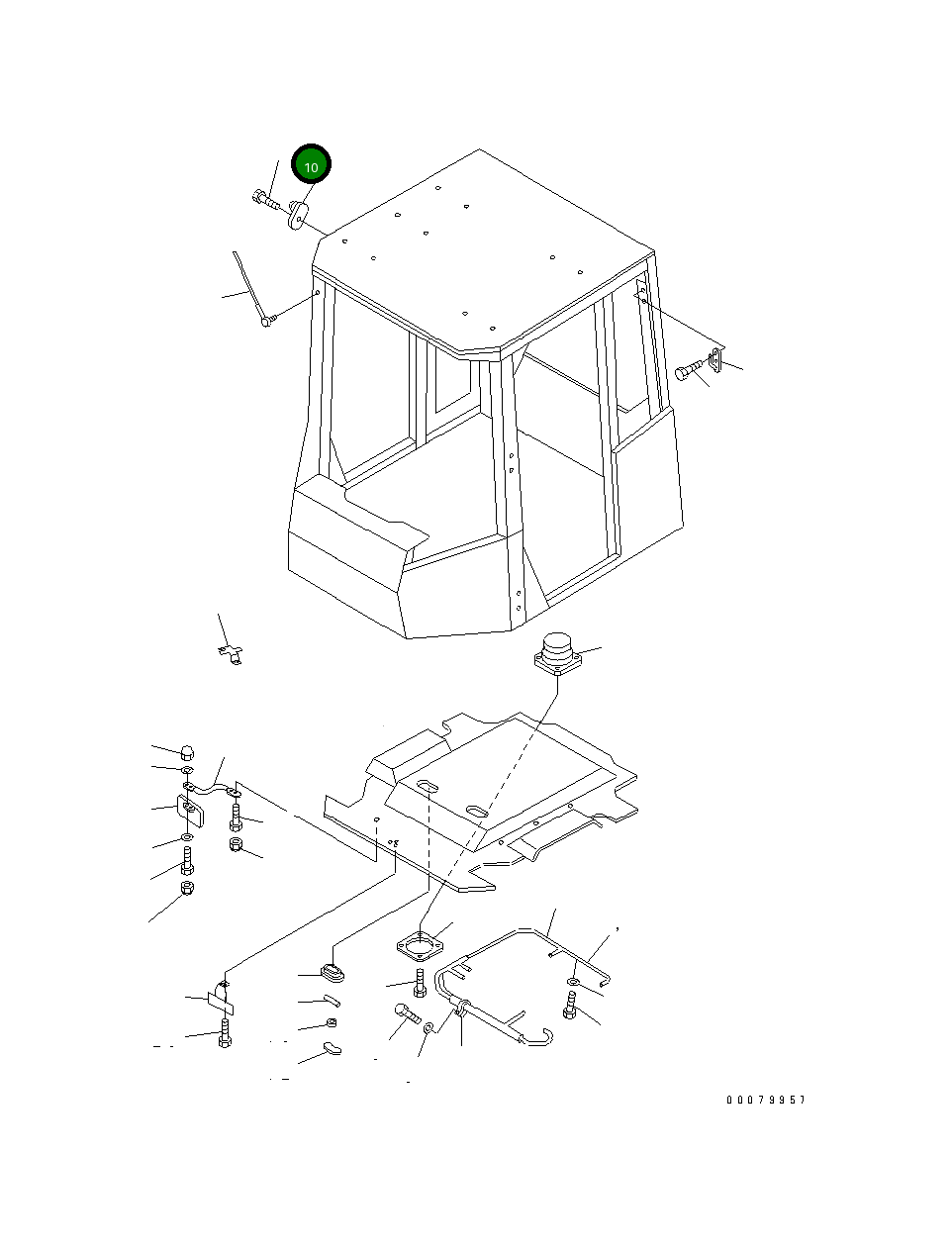 Болт 215010 Komatsu