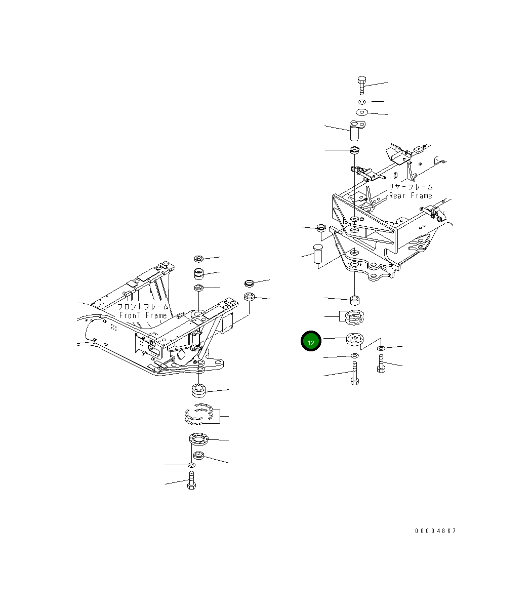 Крышка 23B-46-33110 Komatsu