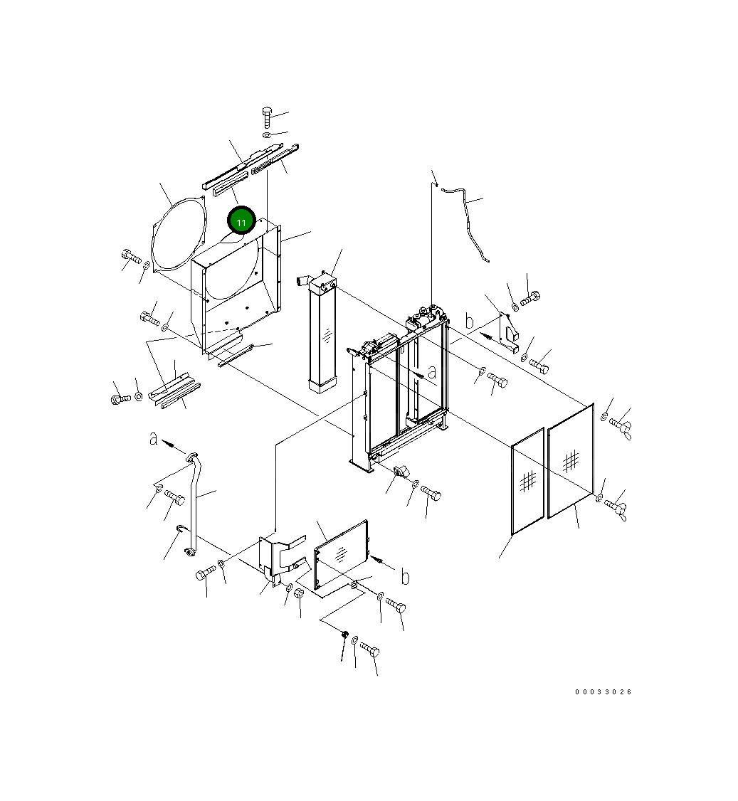 Крышка 21K-03-71831 Komatsu