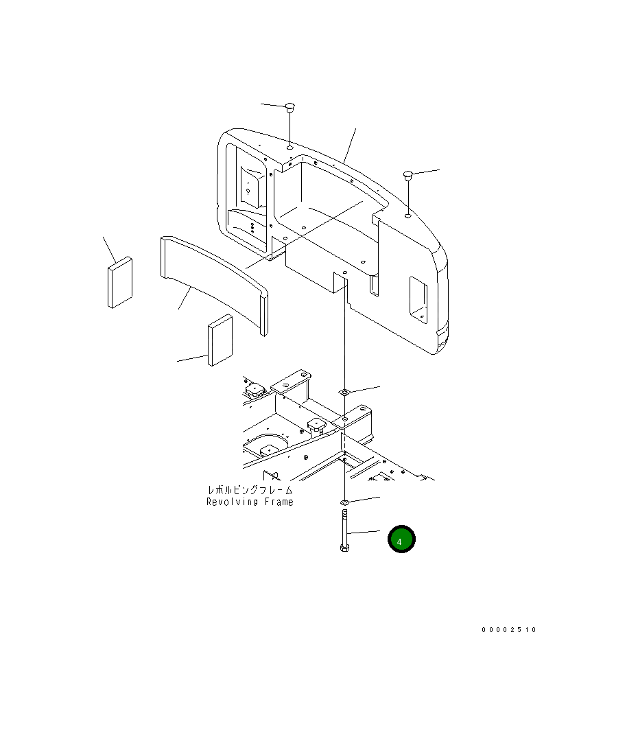 Болт 20K-46-31132  Komatsu