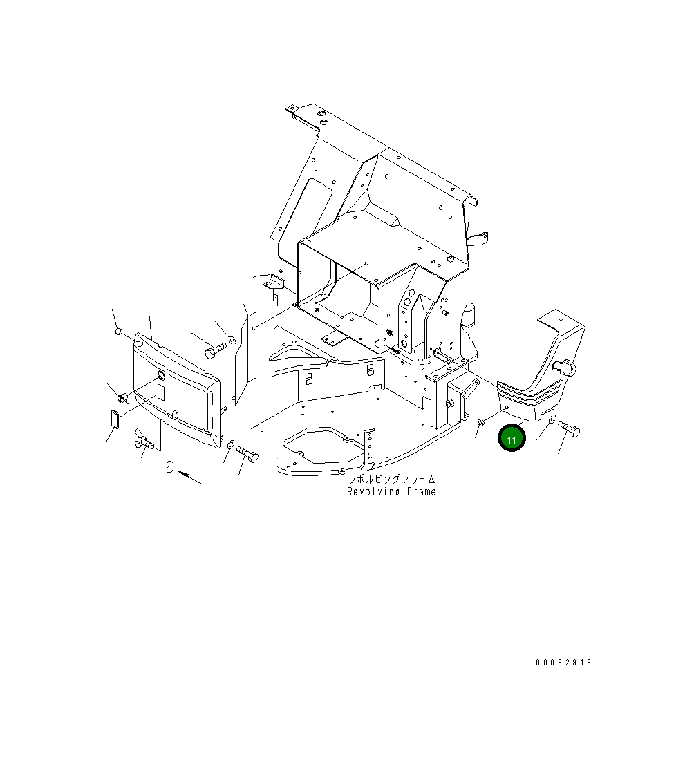 Крышка 22L-54-12112 Komatsu
