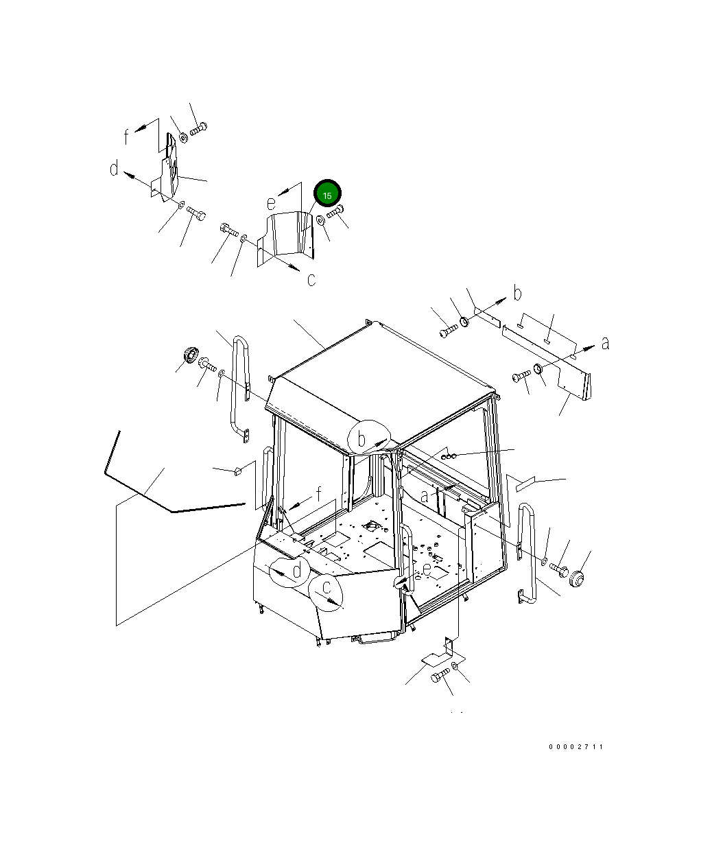 Крышка 418-921-3510 Komatsu