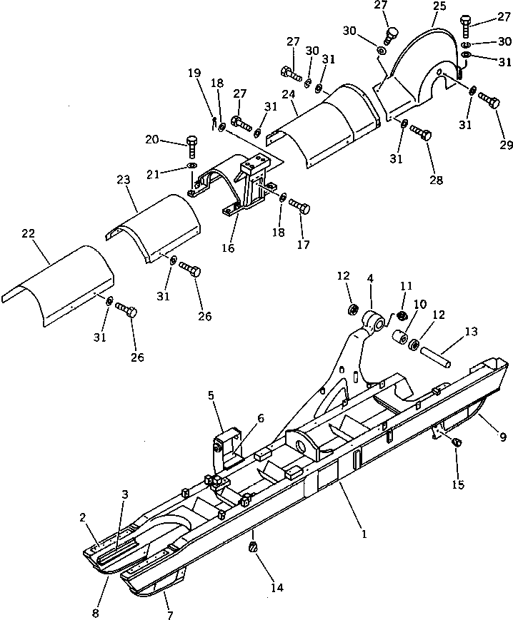 Болт 01010-51845  Komatsu