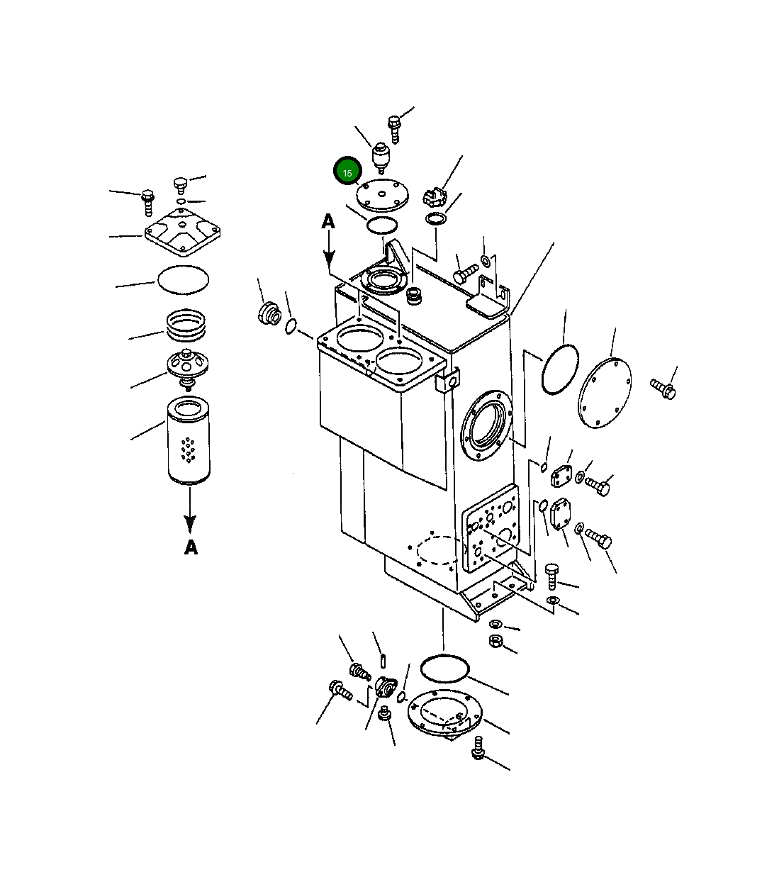 Крышка 425-60-15220 Komatsu