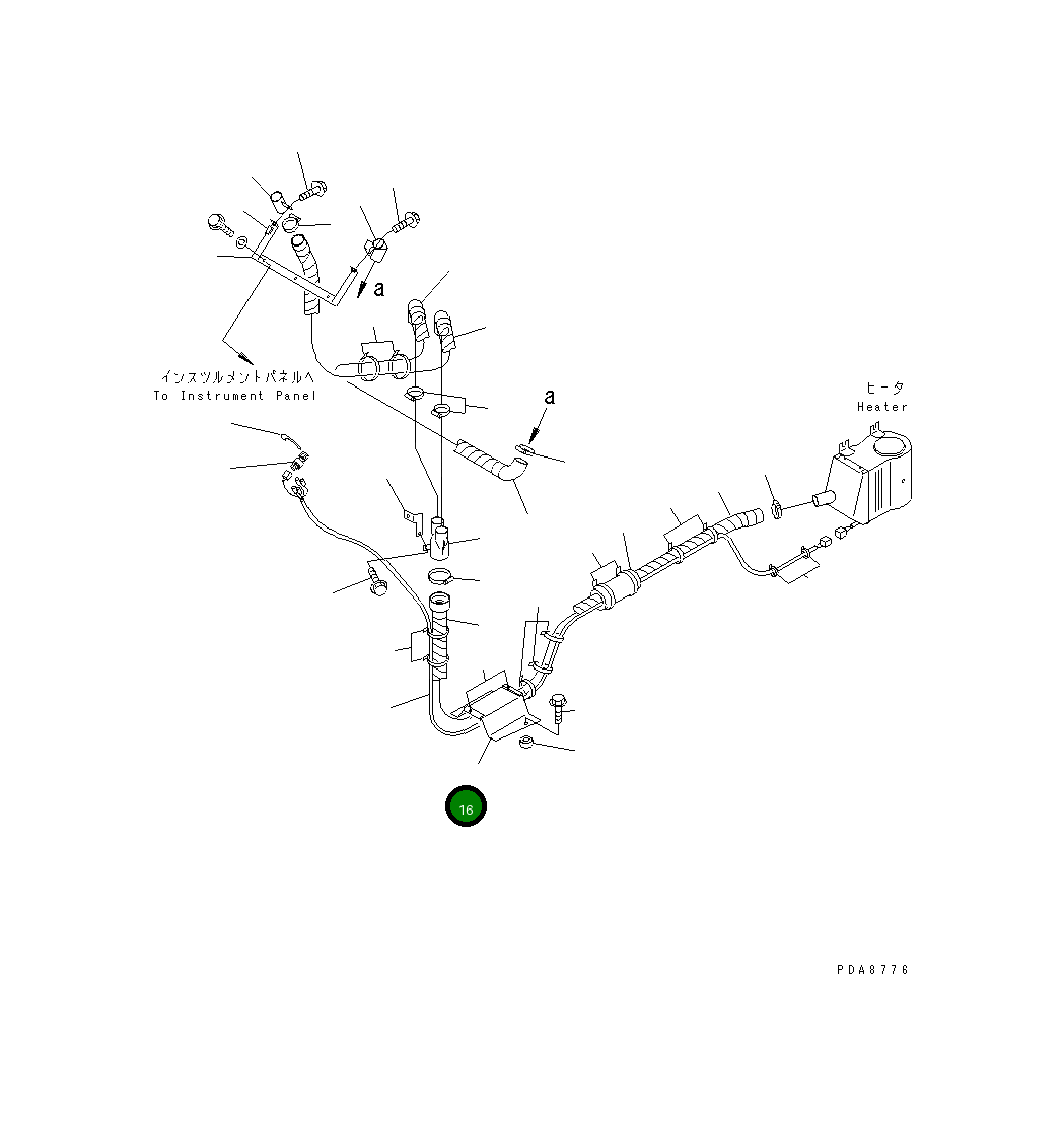 Крышка 362-07-43380  Komatsu