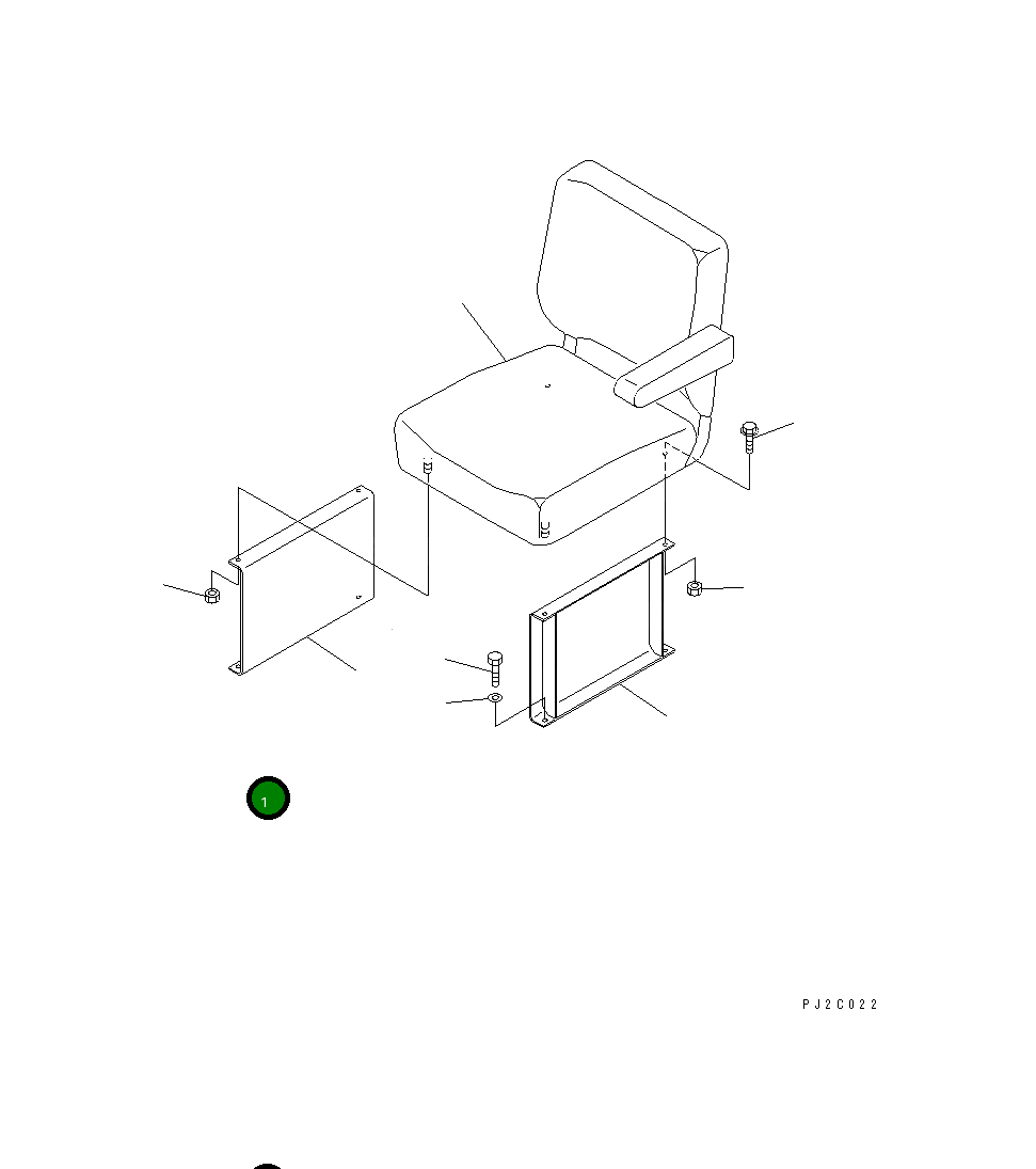 Крышка 201-54-61650  Komatsu